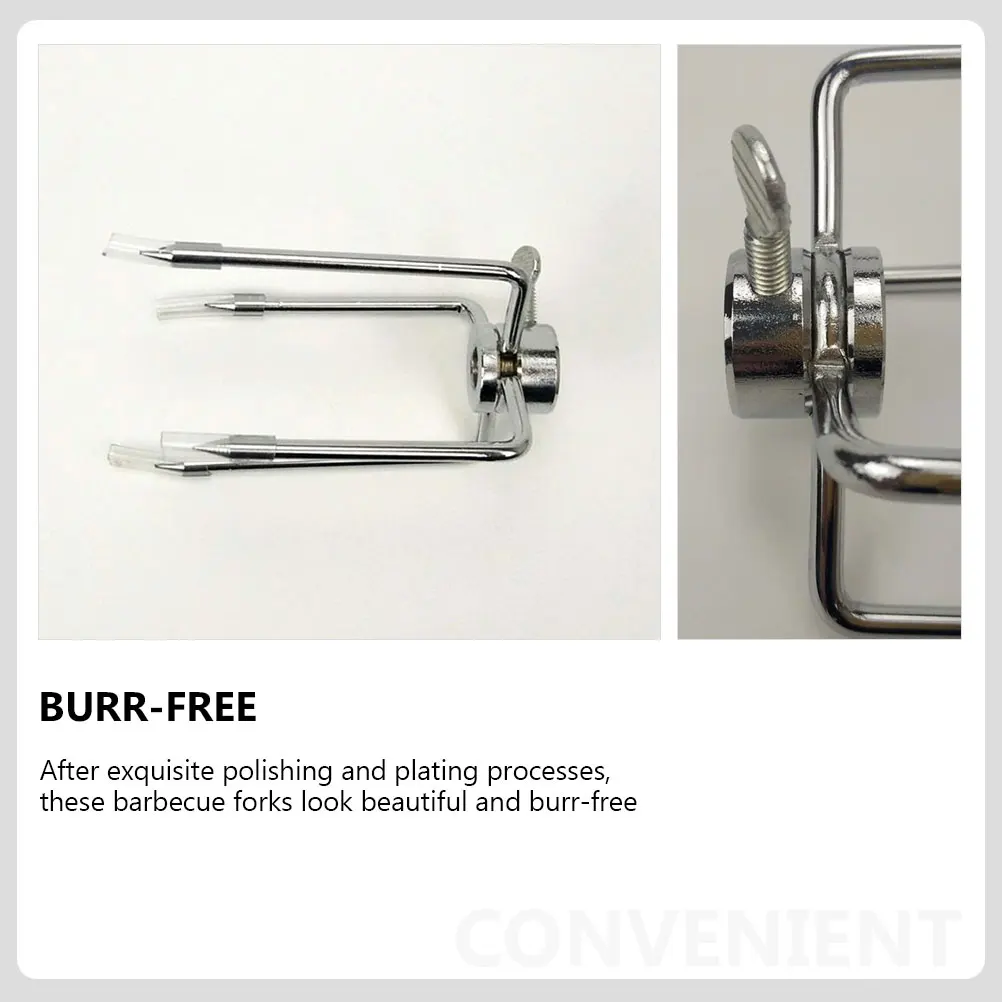 2pcs Iron Bbq Reusable Meat Forks For Grill Rotisserie Outdoor Barbecue Tools Accessories Camping Restaurant Skewer Sticks
2pcs Iron Bbq Reusable Meat Forks For Grill Rotisserie Outdoor Barbecue Tools Accessories Camping Restaurant Skewer Sticks