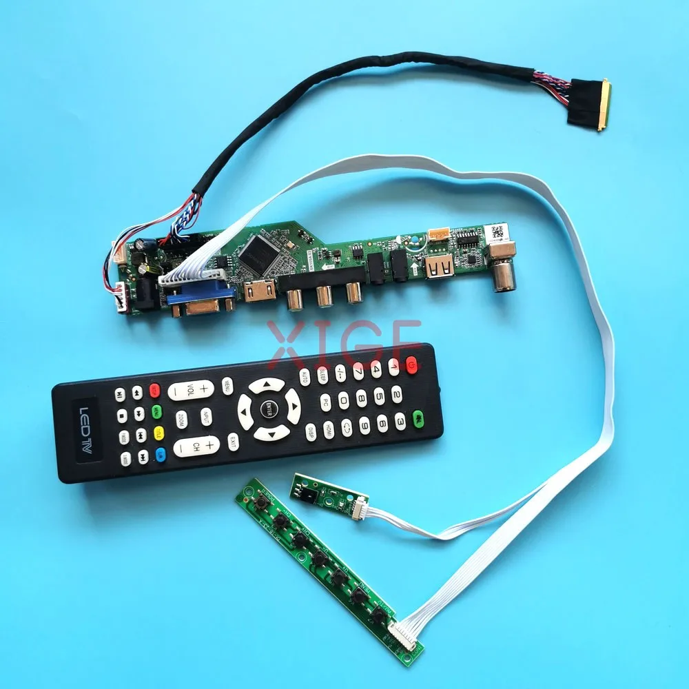 Kit DIY For LTN173KT01-A01/J01/K01/T01 17.3" 1600x900 HDMI+VGA+AV+USB Laptop Screen 40Pin LVDS Analog TV Driver Controller Board
Kit DIY For LTN173KT01-A01/J01/K01/T01 17.3" 1600x900 HDMI+VGA+AV+USB Laptop Screen 40Pin LVDS Analog TV Driver Controller Board