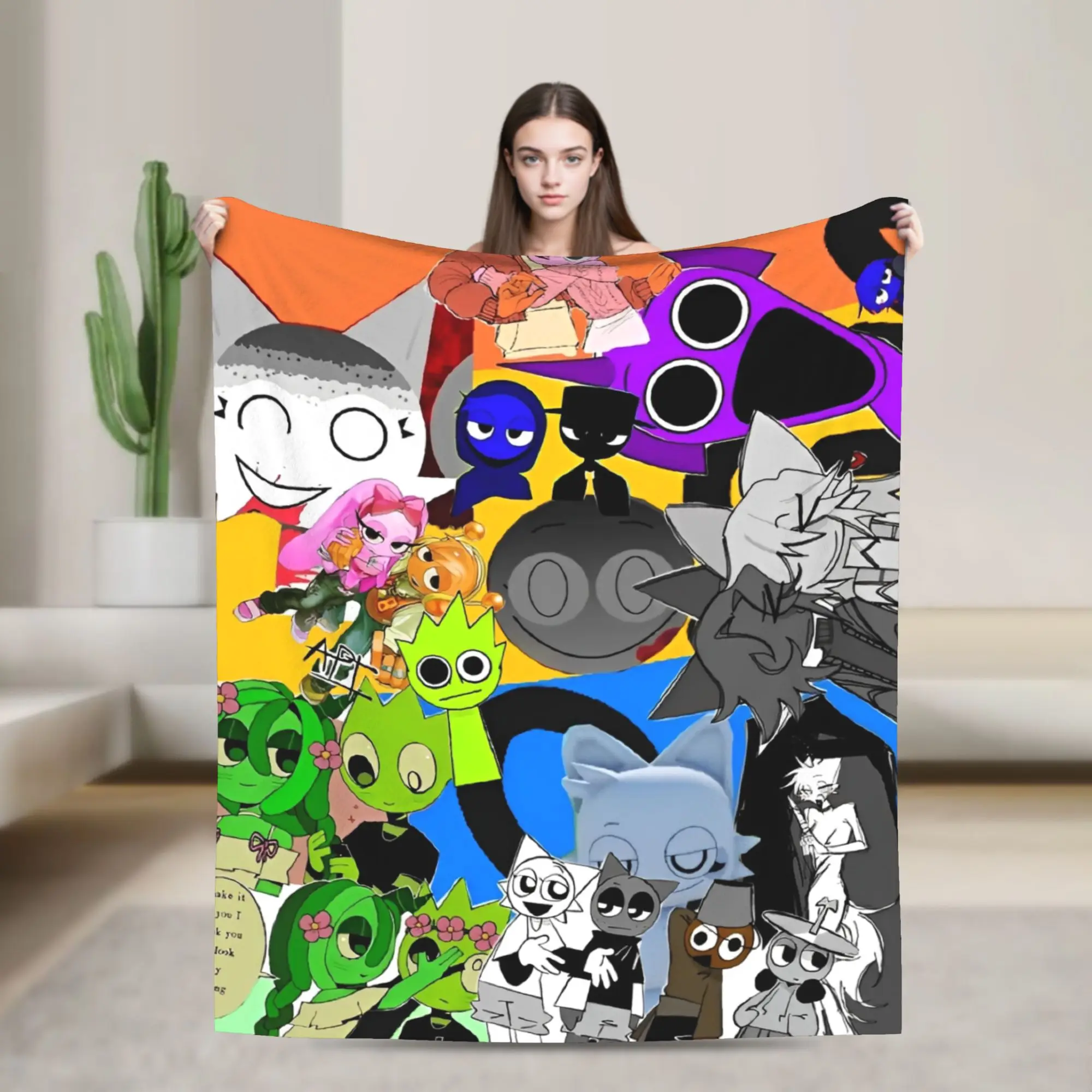 Sprunki Game Cartoon Warm Blanket Travel Plush Throw Blanket Novelty Outdoor Flannel Bedspread Sofa Bed Cover
Sprunki Game Cartoon Warm Blanket Travel Plush Throw Blanket Novelty Outdoor Flannel Bedspread Sofa Bed Cover