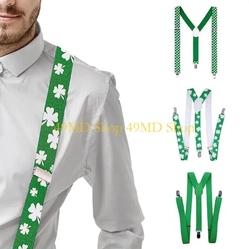49MD Shamrock Braces Adult StPatrickDay Celebration Suspender Braces Festival Costume
49MD Shamrock Braces Adult StPatrickDay Celebration Suspender Braces Festival Costume