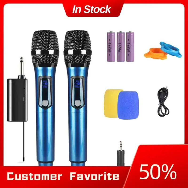 Лидер продаж, беспроводной микрофон, металлическая динамическая микрофонная система с перезаряжаемым приемником для караоке, пения, свадьбы
Лидер продаж, беспроводной микрофон, металлическая динамическая микрофонная система с перезаряжаемым приемником для караоке, пения, свадьбы