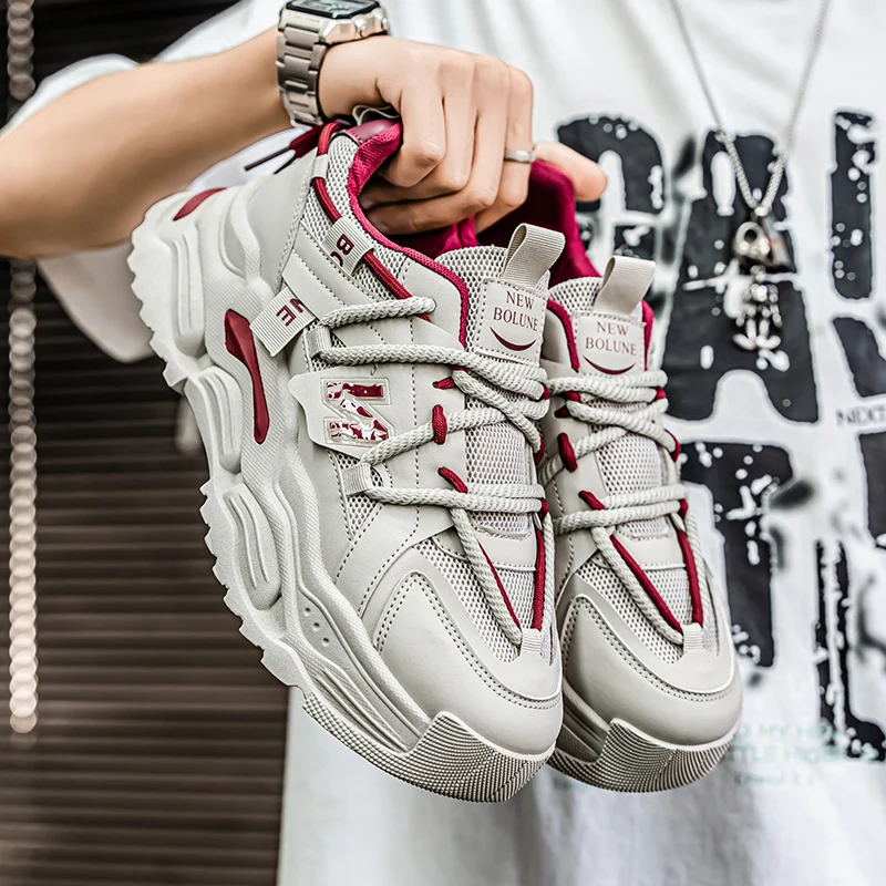 Walking Shoes for Men Platform Comfortable Soft Flat Casual Sneakers Trendy 2025 New Fashion Lace-up Skate Shoes Man
Walking Shoes for Men Platform Comfortable Soft Flat Casual Sneakers Trendy 2025 New Fashion Lace-up Skate Shoes Man