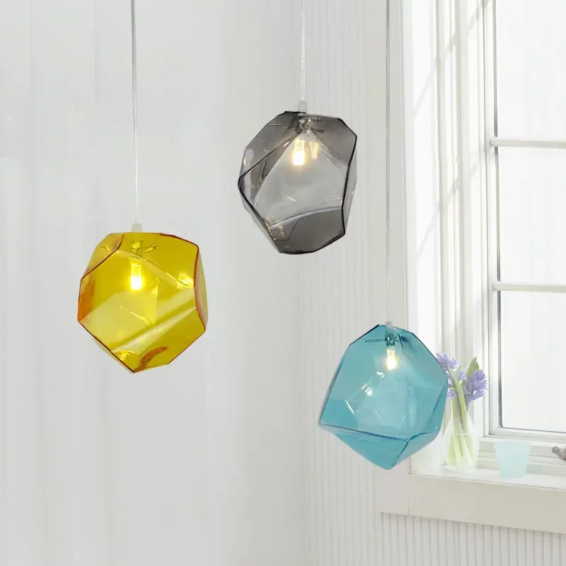 Modern Simple Stained Glass Chandelier Creative Living Room Dining Room Interior Decoration Lighting Fixtures IceCube Chandelier
Modern Simple Stained Glass Chandelier Creative Living Room Dining Room Interior Decoration Lighting Fixtures IceCube Chandelier