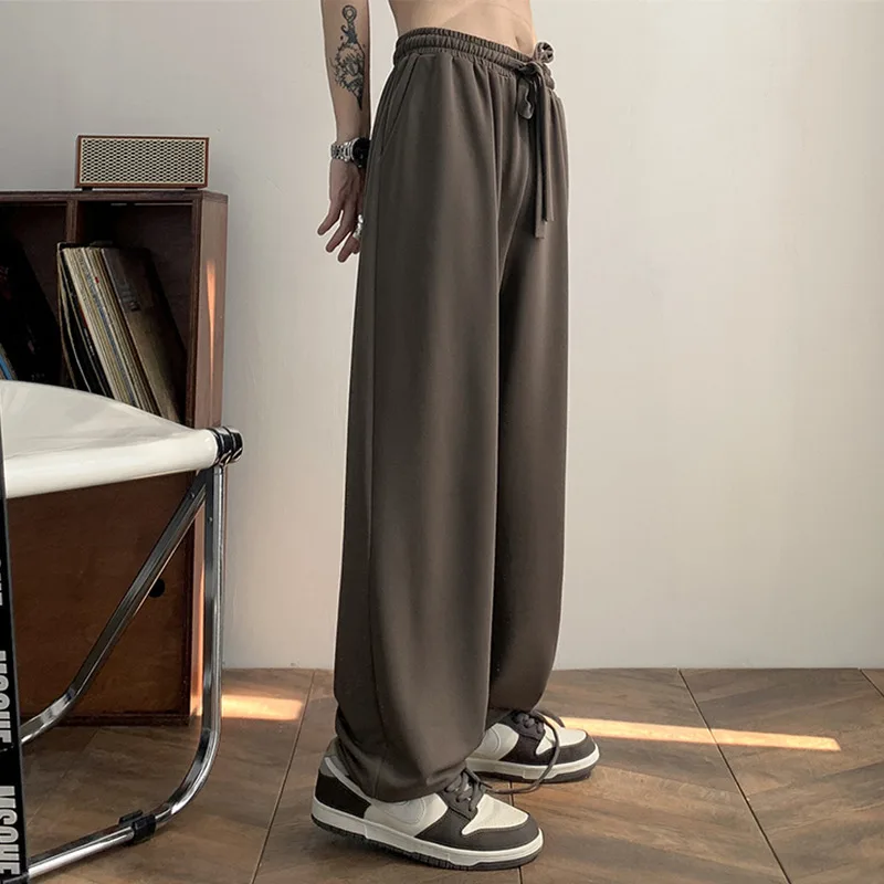 Мужские прямые брюки свободного кроя с широкими штанинами, повседневные, в пол, в стиле High Street, осенняя мода, крутой тренд, однотонные
Мужские прямые брюки свободного кроя с широкими штанинами, повседневные, в пол, в стиле High Street, осенняя мода, крутой тренд, однотонные