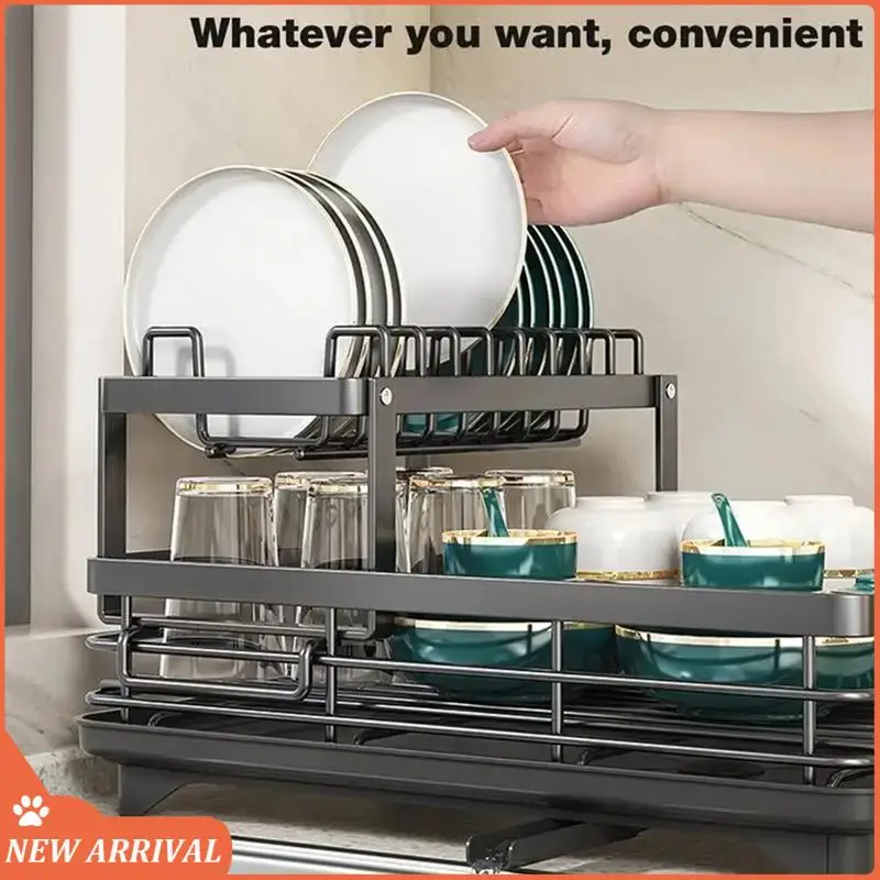 Emption!Cutlery Storage Rack, Stainless Steel Cutlery Drying Rack, Adjustable Kitchen Plate Storage Rack With Drainboard
Emption!Cutlery Storage Rack, Stainless Steel Cutlery Drying Rack, Adjustable Kitchen Plate Storage Rack With Drainboard