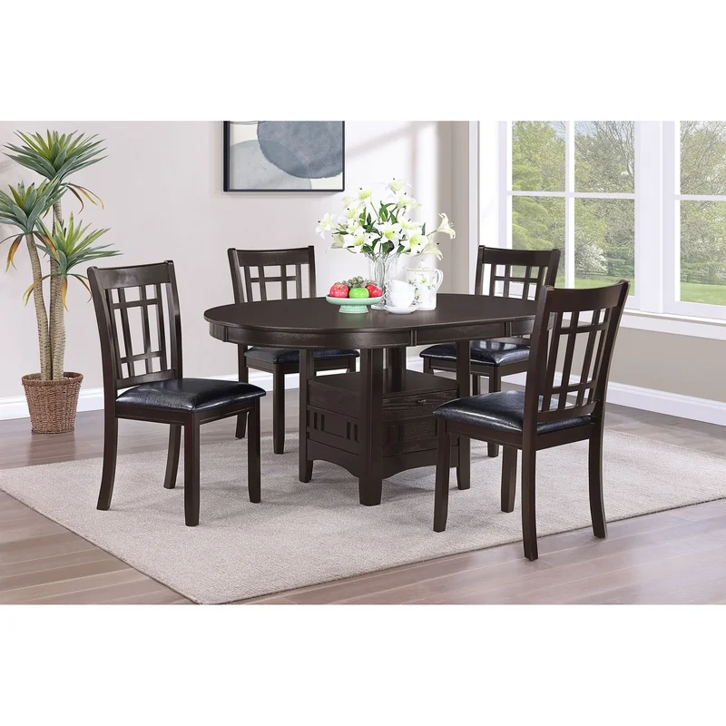 Hester Black Espresso Dining Set 5-Piece
Hester Black Espresso Dining Set 5-Piece