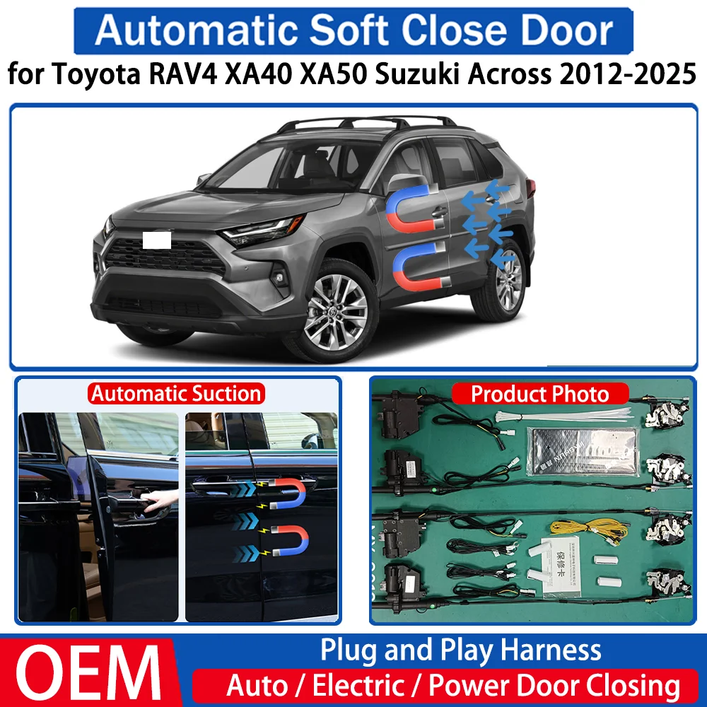 for Toyota RAV4 XA40 XA50 Suzuki Across 2012-2025 Car Automatic Soft Close Door Electric Suction Kit Auto Power Closing System
for Toyota RAV4 XA40 XA50 Suzuki Across 2012-2025 Car Automatic Soft Close Door Electric Suction Kit Auto Power Closing System
