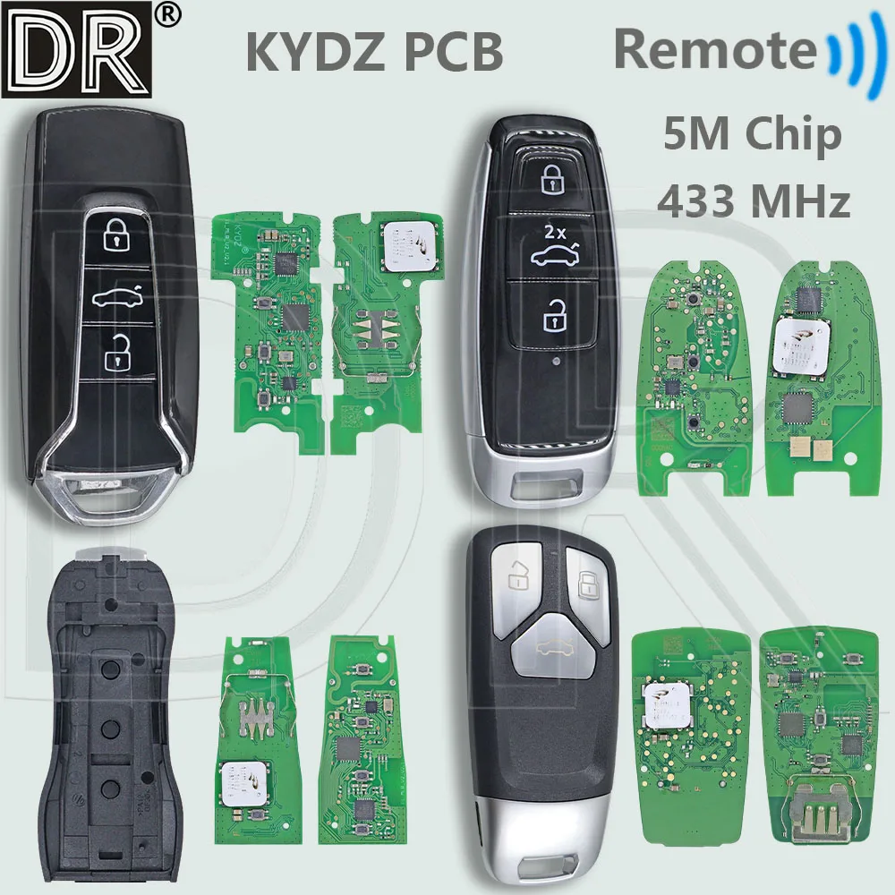 DR KYDZ PCB 5M Chip 433MHz Proximity Car Remote Key For Audi A3 A4 A5 A6 A7 A8 Q5 Q7 RS VW Touareg Porsche MLB Cayenne Panamera
DR KYDZ PCB 5M Chip 433MHz Proximity Car Remote Key For Audi A3 A4 A5 A6 A7 A8 Q5 Q7 RS VW Touareg Porsche MLB Cayenne Panamera
