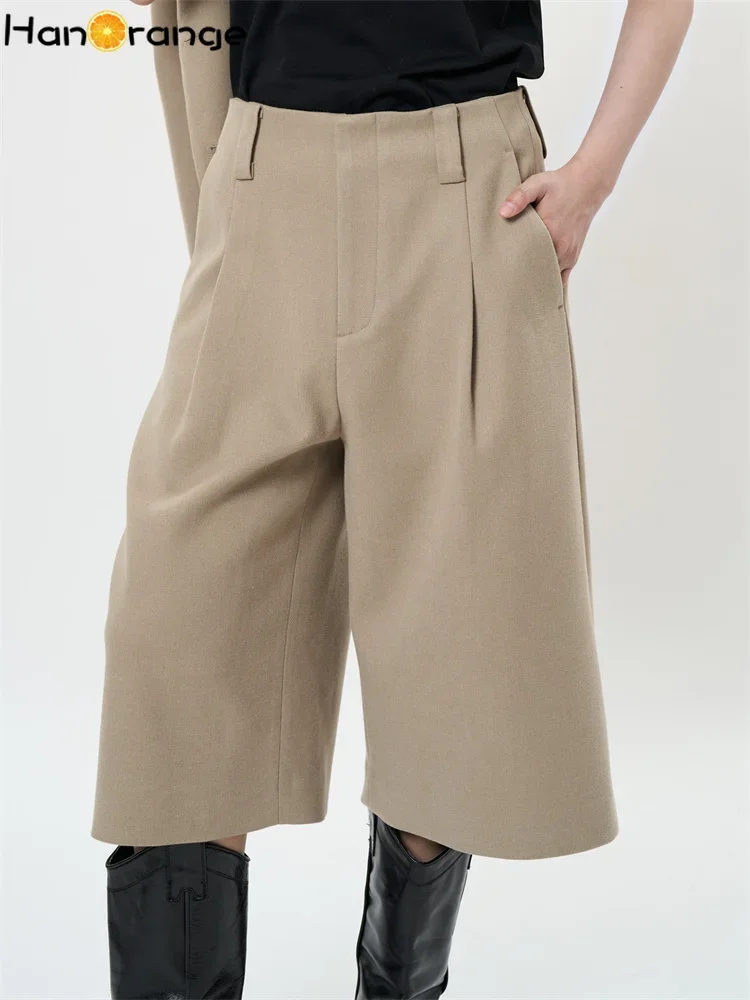HanOrange 2025 Spring Micro Crimson fifth pants women Knee Length Trousers Mixed Gray/Light Khaki
HanOrange 2025 Spring Micro Crimson fifth pants women Knee Length Trousers Mixed Gray/Light Khaki
