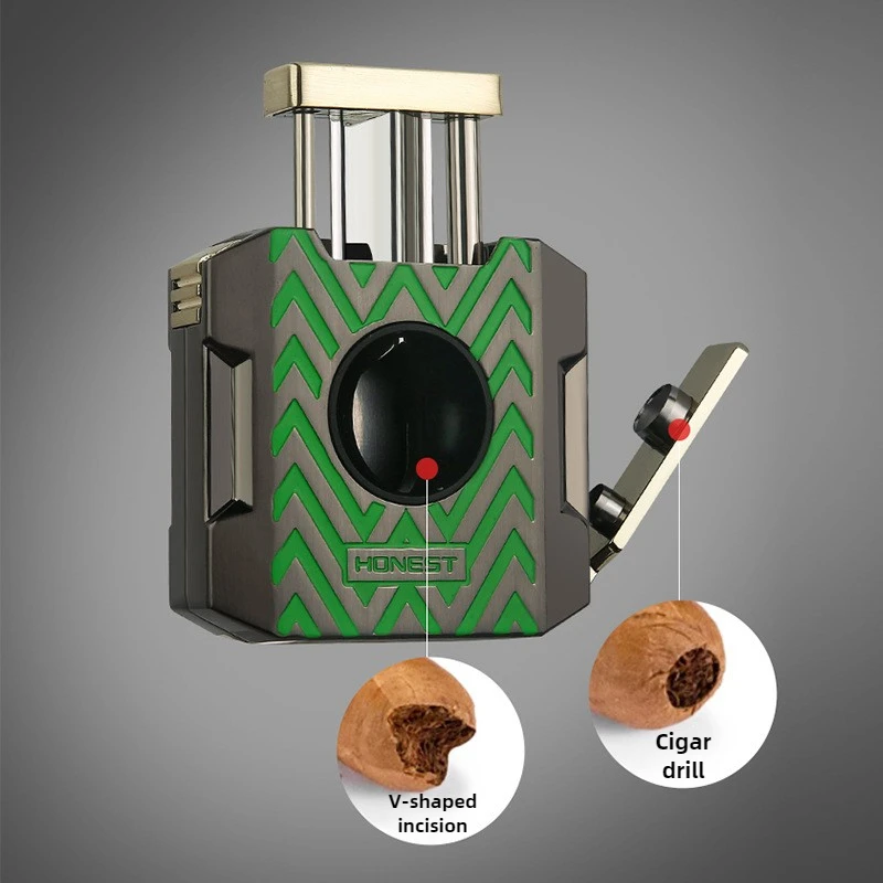 HONEST новый резак для сигар, роскошное оборудование для сигар, высококачественный многофункциональный резак для сигар в подарок
HONEST новый резак для сигар, роскошное оборудование для сигар, высококачественный многофункциональный резак для сигар в подарок
