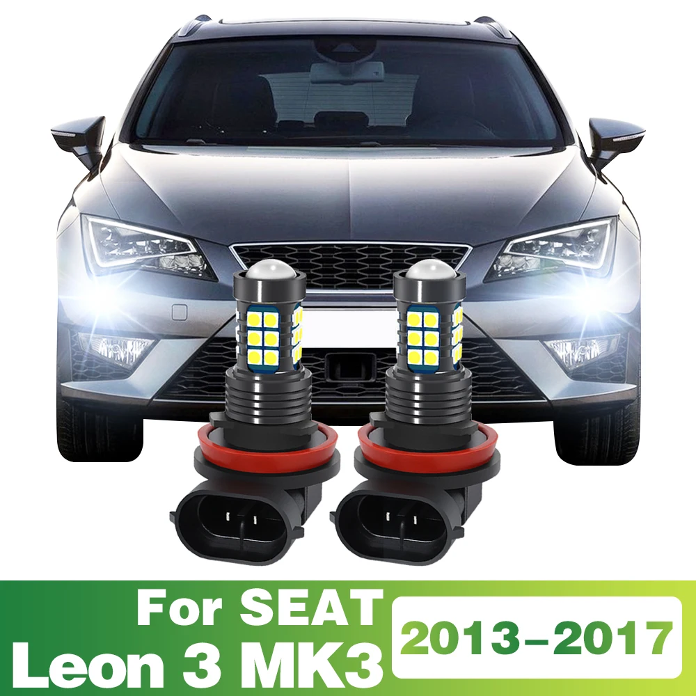 LED Front Fog Lamp Car Light Bulbs Auto Accessories H8 H11 H9 H16 JP For Seat Leon 3 MK3 2013 - 2017 2014 2015 2016
LED Front Fog Lamp Car Light Bulbs Auto Accessories H8 H11 H9 H16 JP For Seat Leon 3 MK3 2013 - 2017 2014 2015 2016