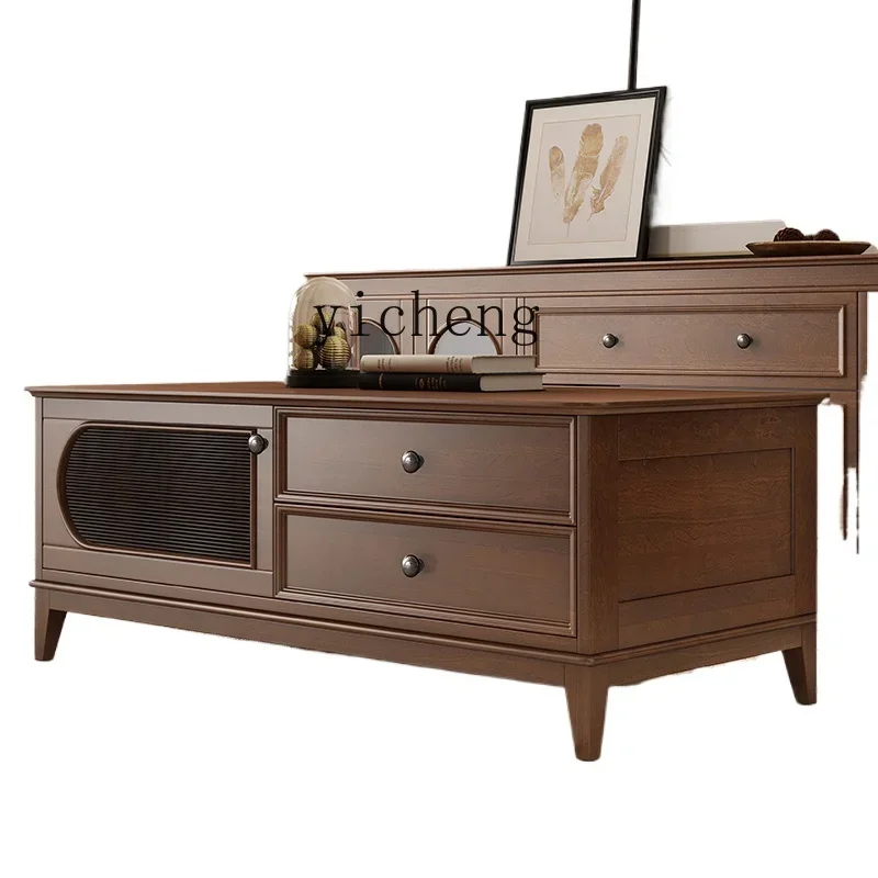 TQH retro all-solid wood coffee table living room household small apartment tea table modern simple cream style furniture
TQH retro all-solid wood coffee table living room household small apartment tea table modern simple cream style furniture