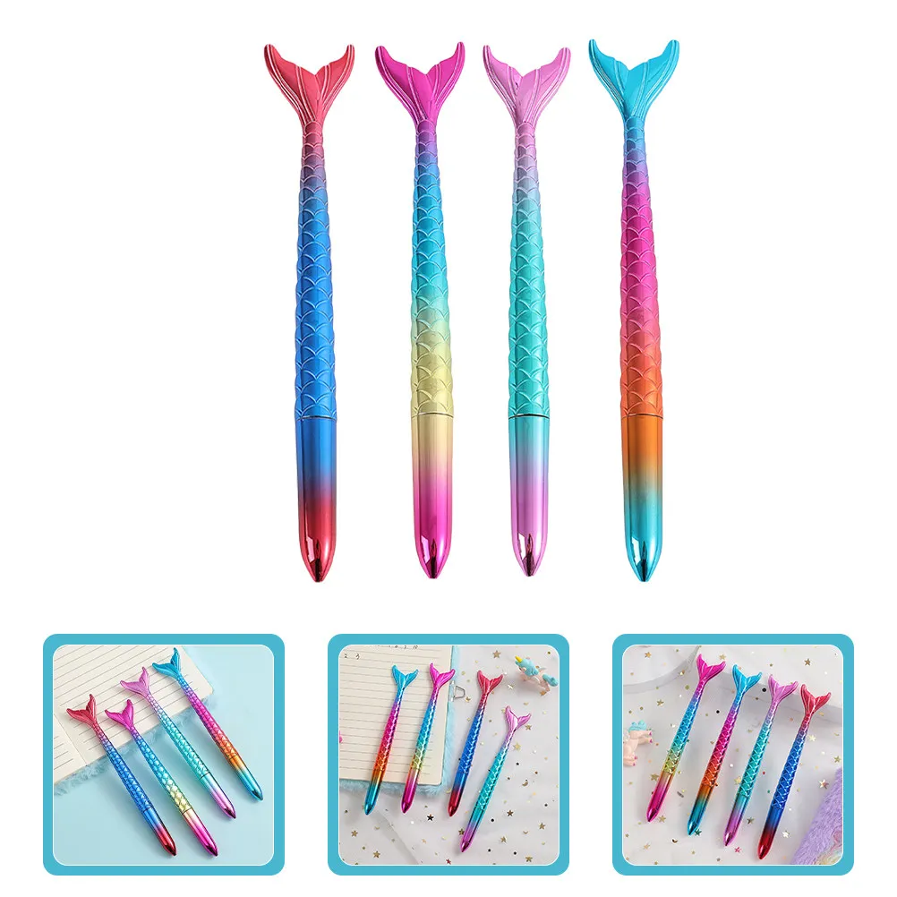 4Pcs Mermaid Tail Design Simple Gel Pens Neutral Ink Smooth Writing Comfortable Ergonomic Grip for Teens Students Home Office
4Pcs Mermaid Tail Design Simple Gel Pens Neutral Ink Smooth Writing Comfortable Ergonomic Grip for Teens Students Home Office