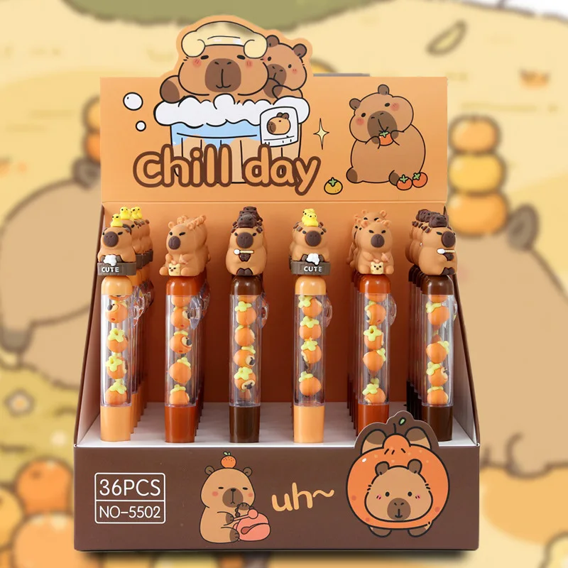 Capibala 36Pcs Ballpoint Pen Cartoon Set Cute Capybara Tide Play Diy Bracelets 0.5mm Black Students Learn Stationery Prizes
Capibala 36Pcs Ballpoint Pen Cartoon Set Cute Capybara Tide Play Diy Bracelets 0.5mm Black Students Learn Stationery Prizes