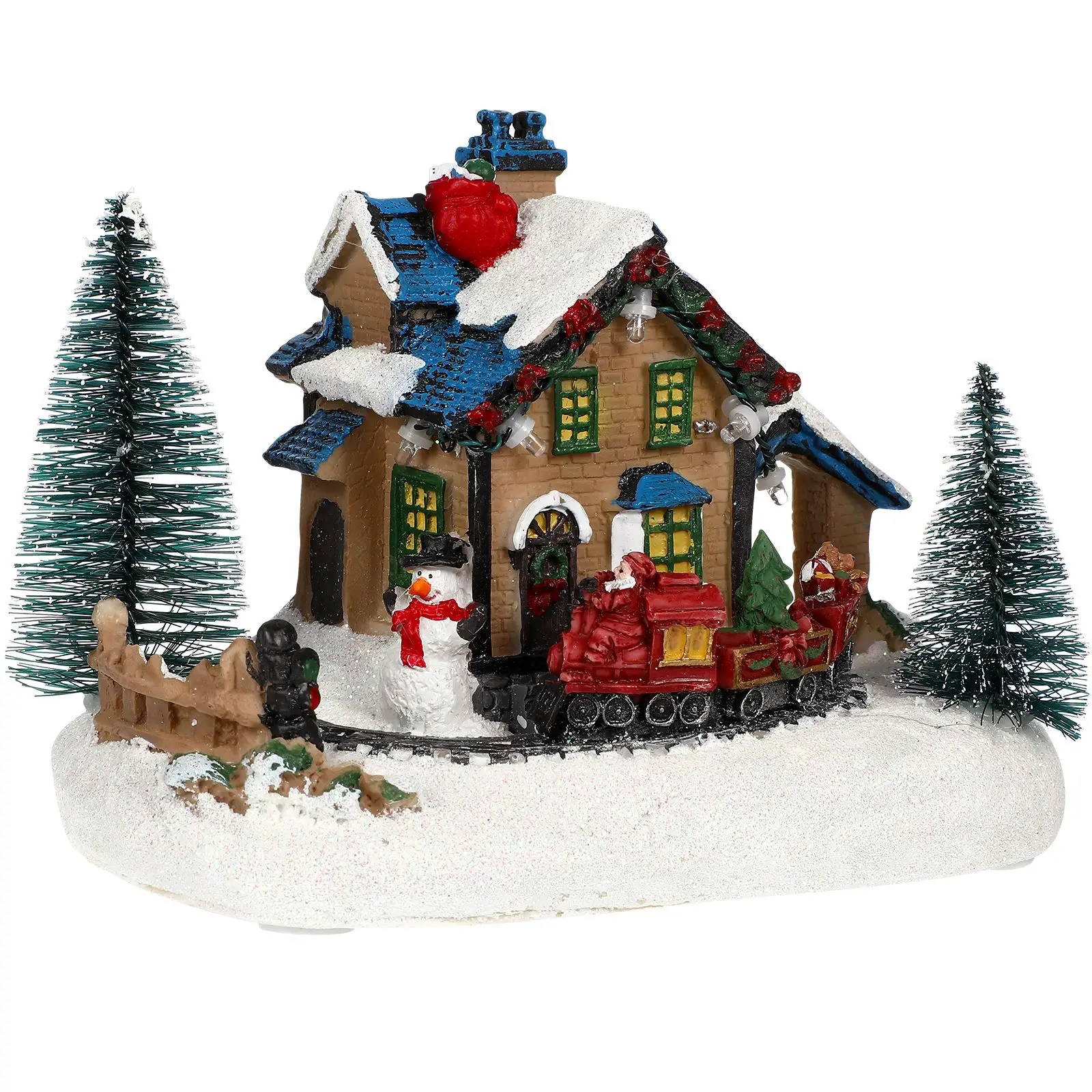 Christmas European Style Snow Scene House Ornaments Luminous Cottage Figurines Xmas Decorations Christmas Gift
Christmas European Style Snow Scene House Ornaments Luminous Cottage Figurines Xmas Decorations Christmas Gift