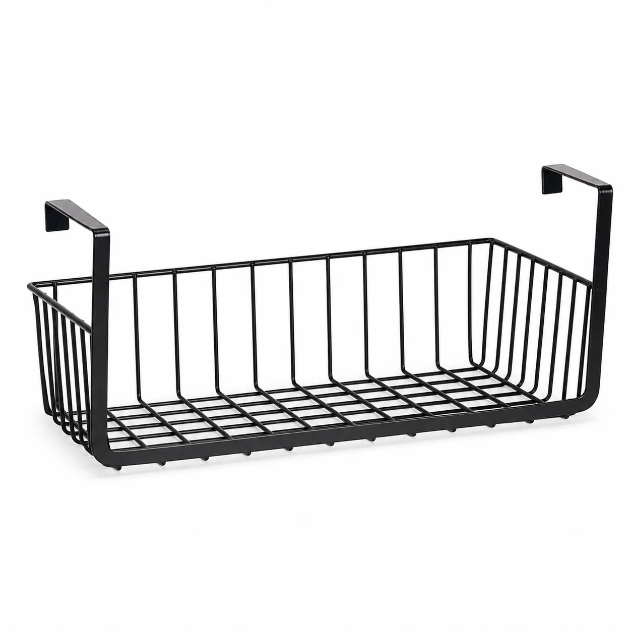 Black Iron Hanging Storage Basket No Drilling Under Shelf Organizer for Desk Wardrobe Dorm Bedside Cabinet Kitchen Shelf
Black Iron Hanging Storage Basket No Drilling Under Shelf Organizer for Desk Wardrobe Dorm Bedside Cabinet Kitchen Shelf