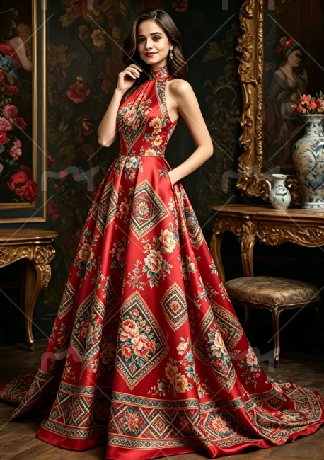 Women's Print Halter Neck Maxi Dress Sleeveless High Waist A-Line Wedding Guest Cocktail Party Evening Long Dress Summer
Women's Print Halter Neck Maxi Dress Sleeveless High Waist A-Line Wedding Guest Cocktail Party Evening Long Dress Summer