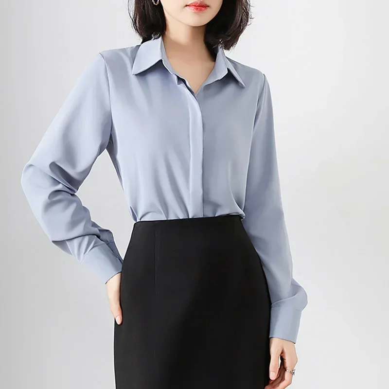 2025 New Spring Summer Chiffon Women's Blouse Long Sleeve Single Breasted Casual Elegant Loose Office Lady Shirts Female
2025 New Spring Summer Chiffon Women's Blouse Long Sleeve Single Breasted Casual Elegant Loose Office Lady Shirts Female