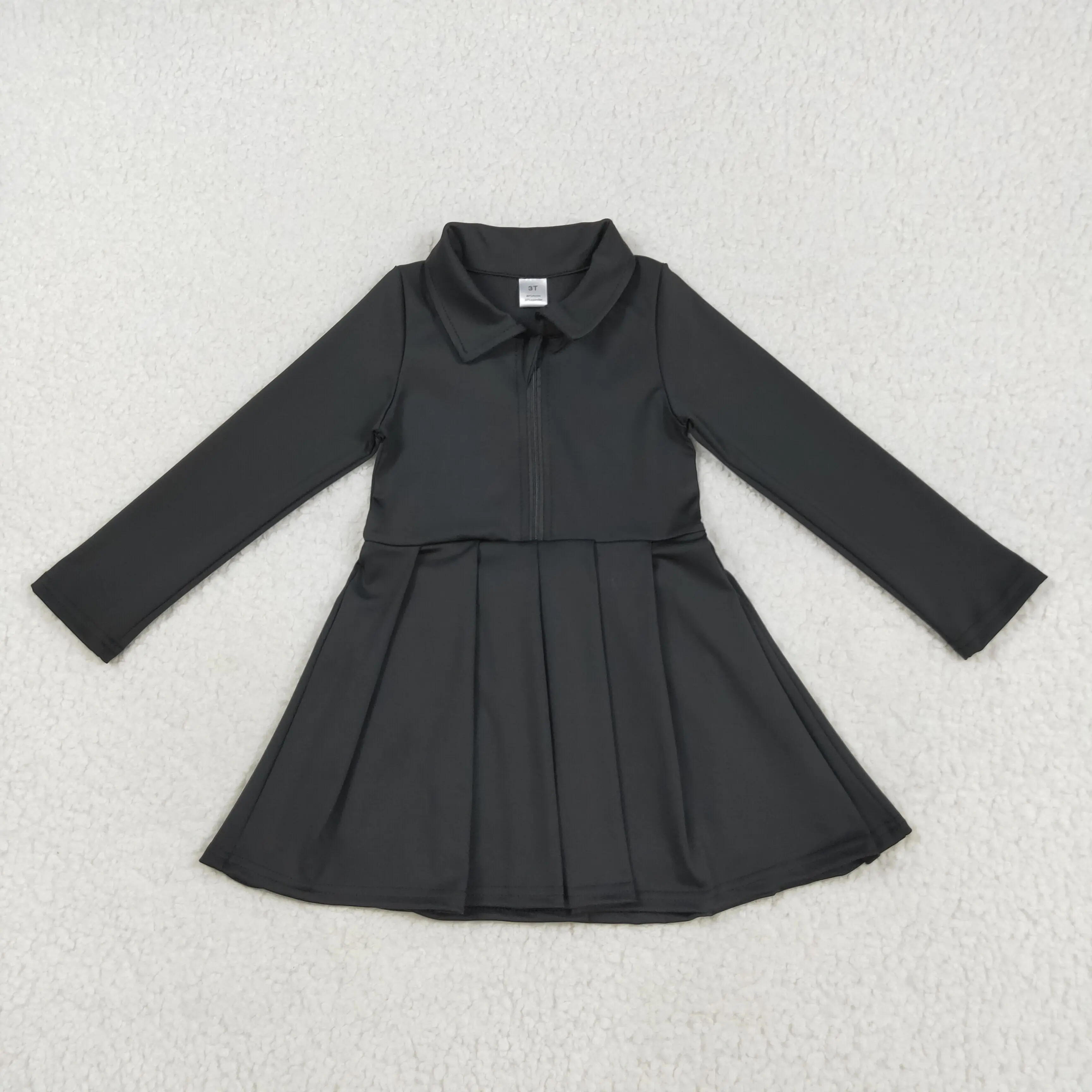 Baby Girls Long Sleeves Black Zipper Yoga Active Wear Dress Kids Athletic Polo Dress for Active Kids
Baby Girls Long Sleeves Black Zipper Yoga Active Wear Dress Kids Athletic Polo Dress for Active Kids