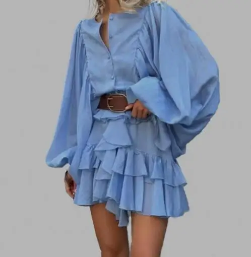 2025 Spring Fashion Casual Elegant Temperament Solid Color Pleated Long Sleeved Dress Women's Design Sense Long Sleeved Dress
2025 Spring Fashion Casual Elegant Temperament Solid Color Pleated Long Sleeved Dress Women's Design Sense Long Sleeved Dress