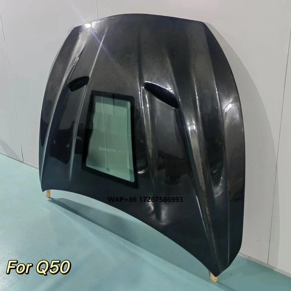 MRD Carbon Hood for Infiniti Q50 2014+ Q60 2017+ Carbon Fiber Hood Bonnet with Glass Window
MRD Carbon Hood for Infiniti Q50 2014+ Q60 2017+ Carbon Fiber Hood Bonnet with Glass Window