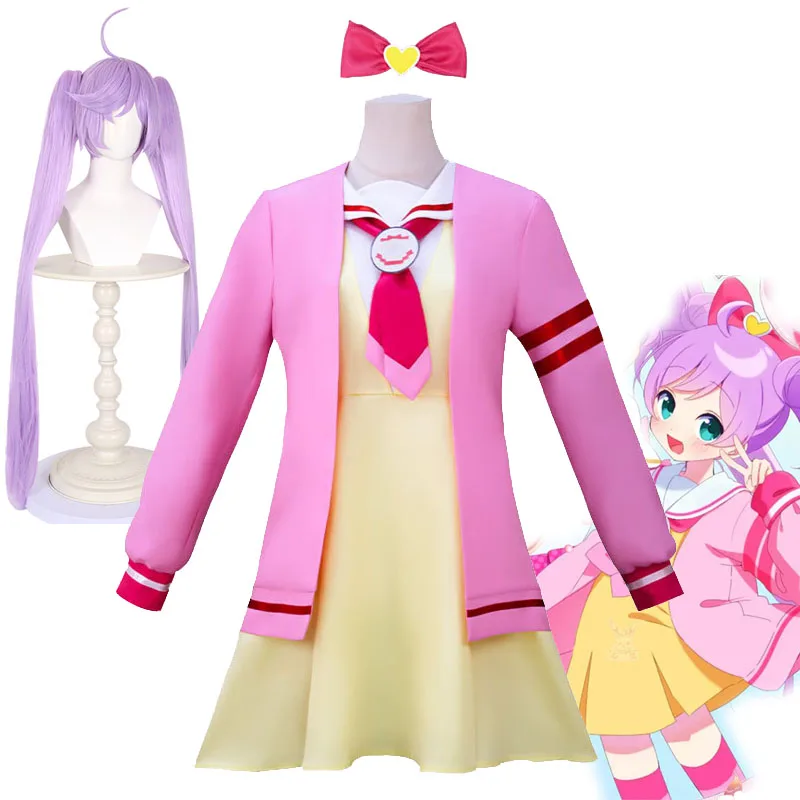 Anime Manaka Laala Cosplay Costume Priparara SoLaMi Smile Sailor Suit Women's Size Game Role-playing Retail Purple Wig Props
Anime Manaka Laala Cosplay Costume Priparara SoLaMi Smile Sailor Suit Women's Size Game Role-playing Retail Purple Wig Props