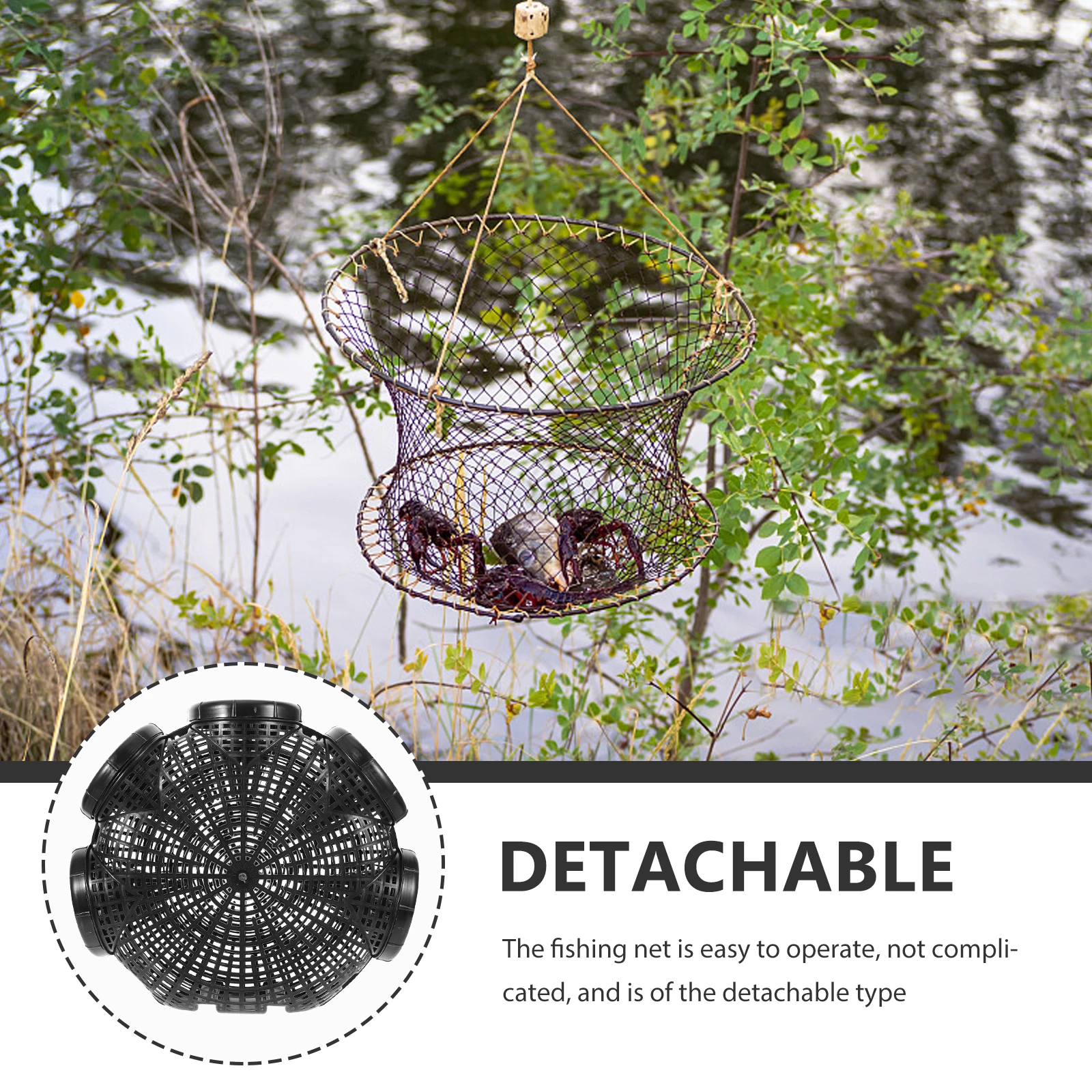 Fish Cage Shrimp and Crab Cages. Crayfish Traps for Lakes Folding Crabbing Net Fishing Bait Accessories Catcher
Fish Cage Shrimp and Crab Cages. Crayfish Traps for Lakes Folding Crabbing Net Fishing Bait Accessories Catcher