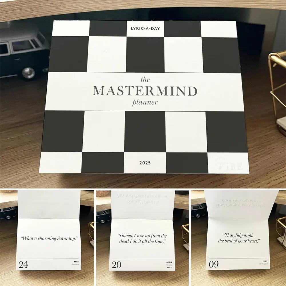 Funny Desk Calenda 2025 Desktop Calendar Daily New Year Gifts Time Planning 2025 Page-A-Day Lyric Calendar Home Decoration
Funny Desk Calenda 2025 Desktop Calendar Daily New Year Gifts Time Planning 2025 Page-A-Day Lyric Calendar Home Decoration