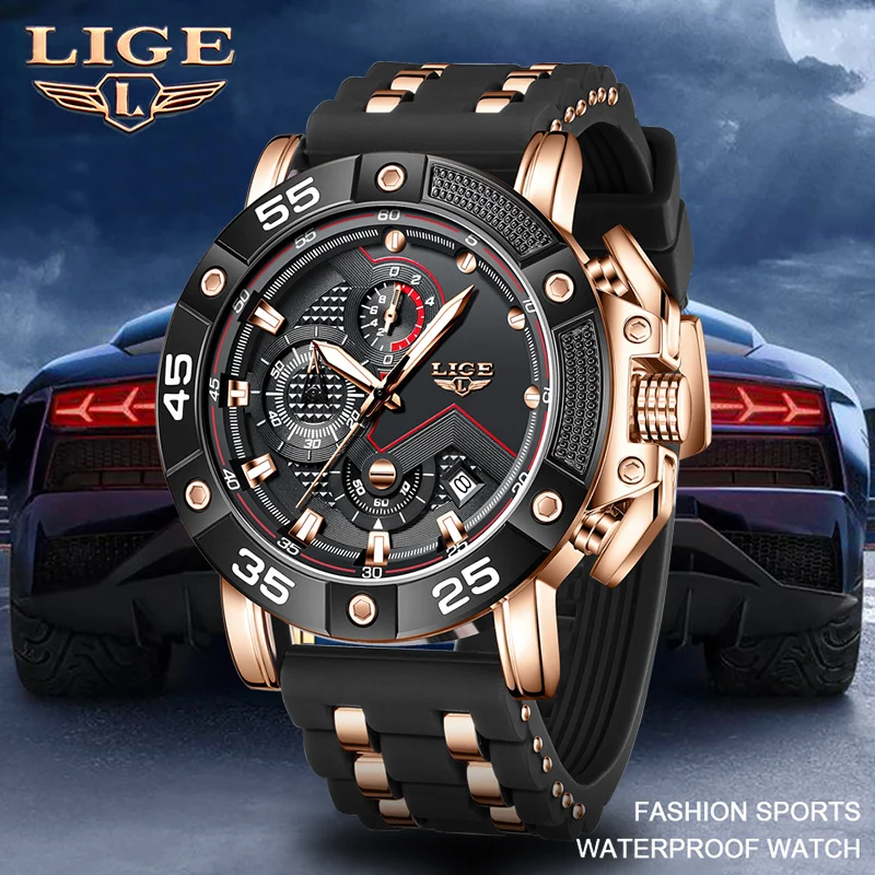 2025 LIGE новые модные мужские часы спортивные роскошные часы мужские 30 м водостойкие светящиеся хронограф кварцевые наручные часы Reloj Hombre 
2025 LIGE новые модные мужские часы спортивные роскошные часы мужские 30 м водостойкие светящиеся хронограф кварцевые наручные часы Reloj Hombre