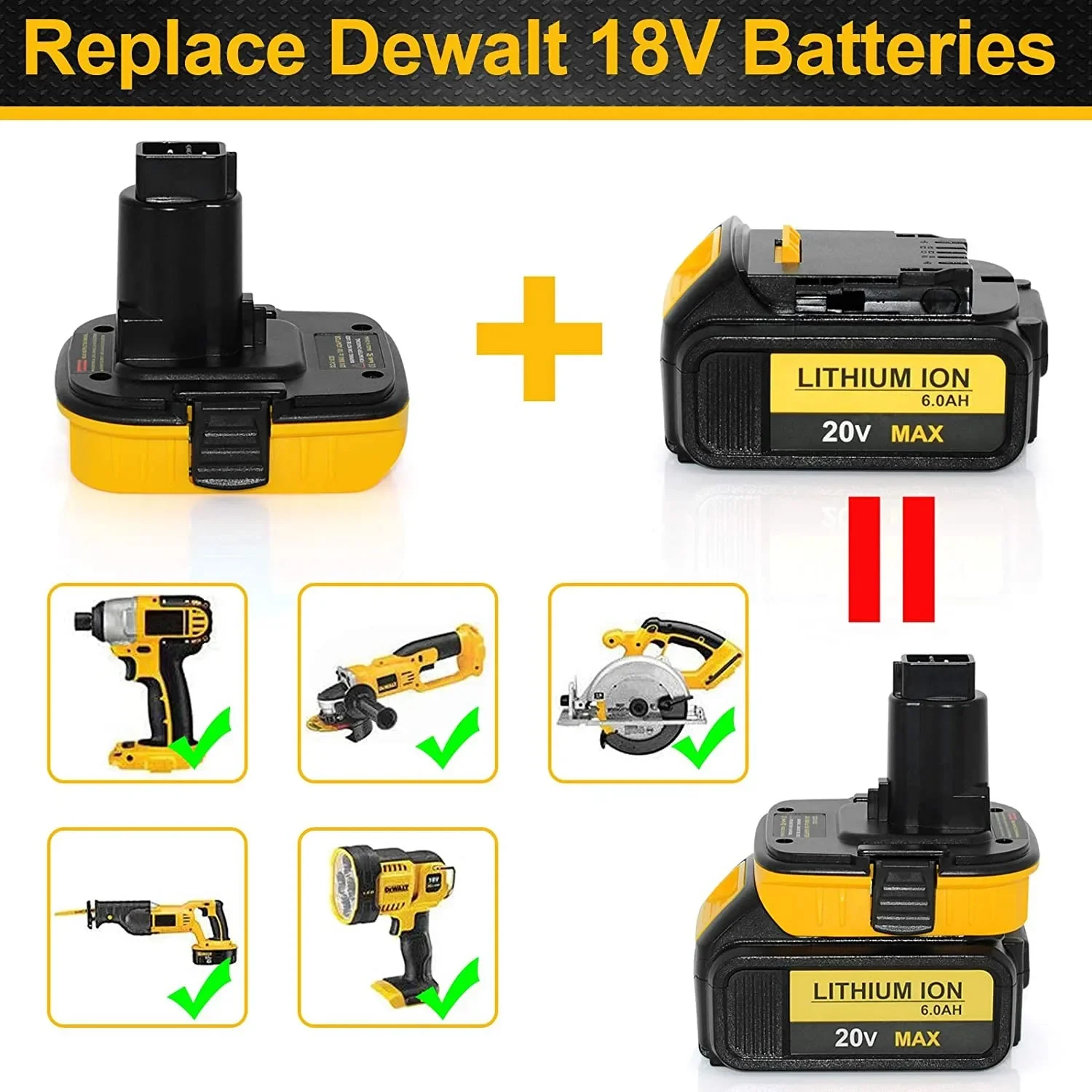 For DCA1820 Batteries Charger Converter Compact Electric Drill 20V MAX To 18V Battery Adapter Built In PCBA Angle Grinder
For DCA1820 Batteries Charger Converter Compact Electric Drill 20V MAX To 18V Battery Adapter Built In PCBA Angle Grinder