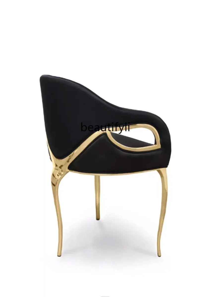 Light Luxury High-End Home Dining Chair Modern Minimalist Design Barstool Cosmetic Chair Single Flannel Armchair
Light Luxury High-End Home Dining Chair Modern Minimalist Design Barstool Cosmetic Chair Single Flannel Armchair