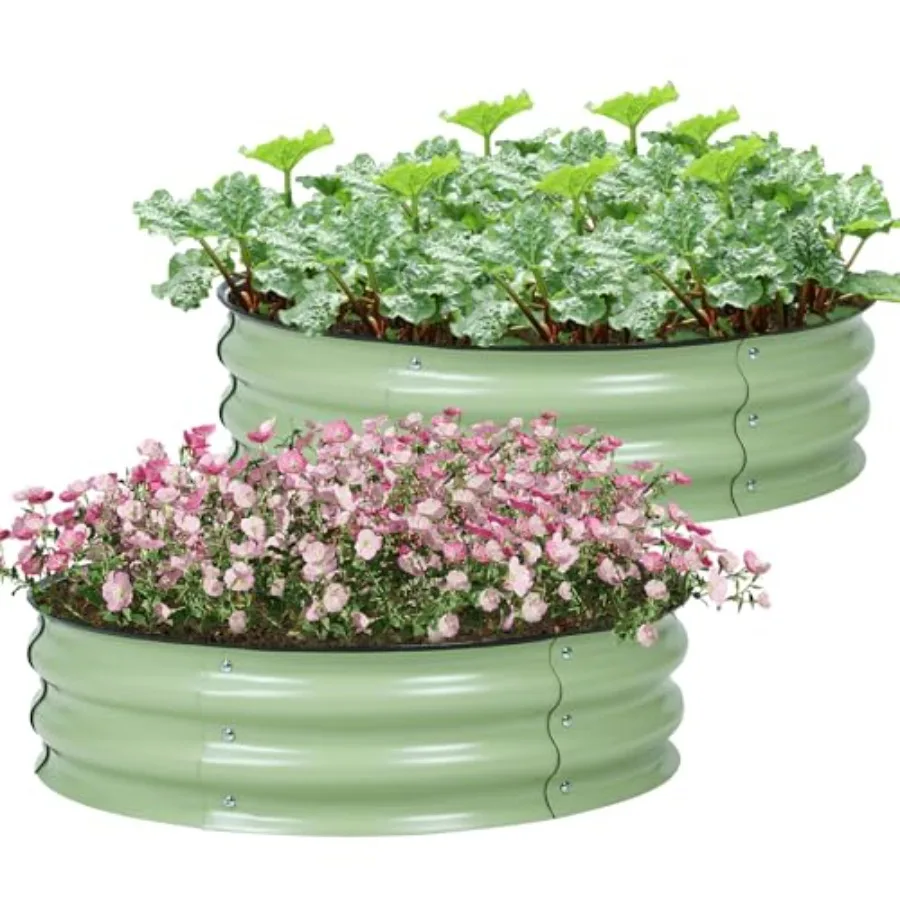 Aoodor Pack 9" Tall 0" Metal Raised Garden Bed Outdoor Planter Bo and Raised Garden Kit for Vegetables Flowers Arugula and Herb
Aoodor Pack 9" Tall 0" Metal Raised Garden Bed Outdoor Planter Bo and Raised Garden Kit for Vegetables Flowers Arugula and Herb