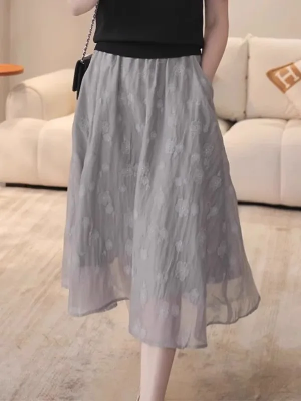 Summer A-Line Skirt Women's Loose Slimming Fashionable High Waist Midi Skirt Casual Shape Pear Shape Rectangular Shape
Summer A-Line Skirt Women's Loose Slimming Fashionable High Waist Midi Skirt Casual Shape Pear Shape Rectangular Shape