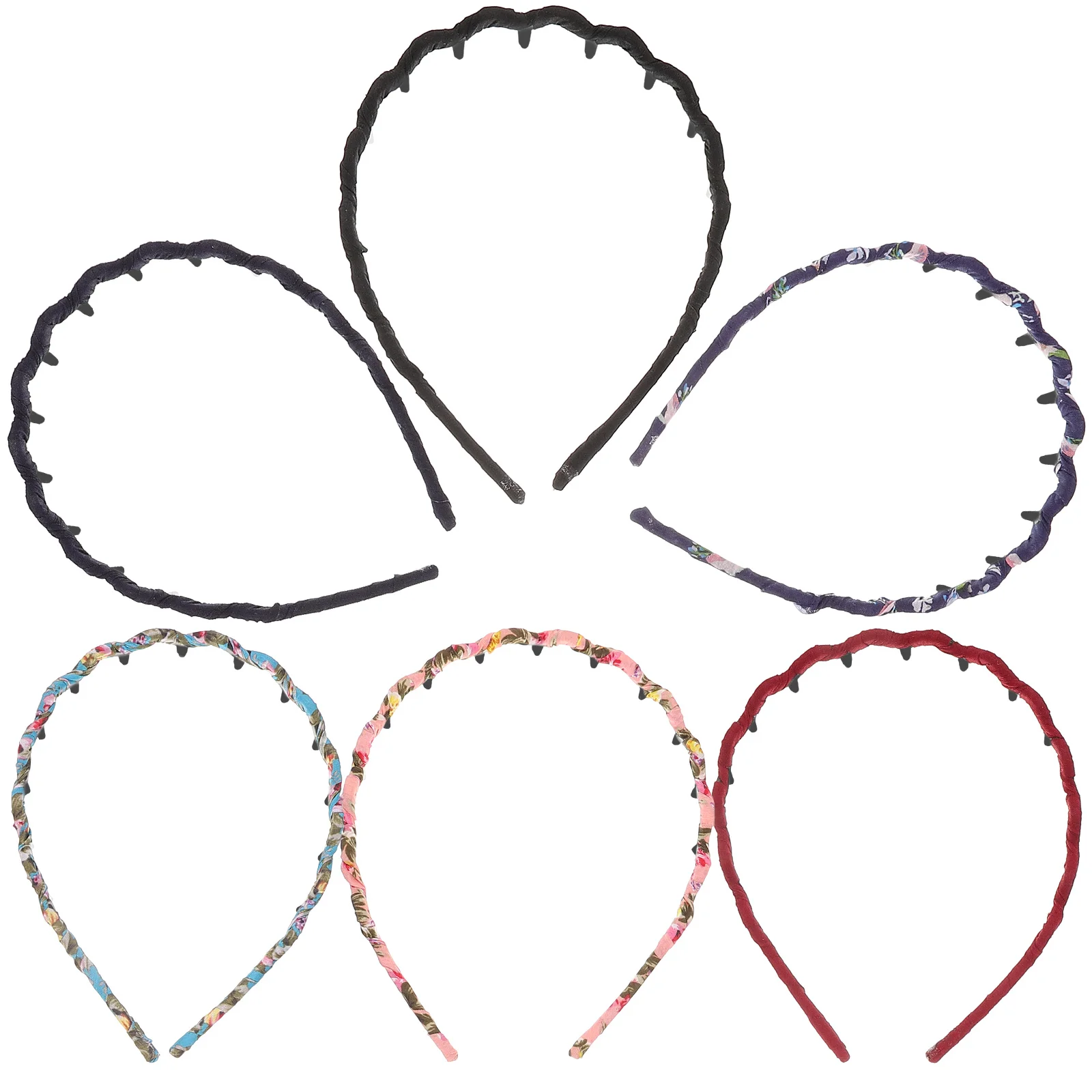 6 Pcs Wave Hair Clasp Headband Teeth Comb Washing Fabric Sports Headdress Women Men Stylish Fashion Plastic Hoops
6 Pcs Wave Hair Clasp Headband Teeth Comb Washing Fabric Sports Headdress Women Men Stylish Fashion Plastic Hoops