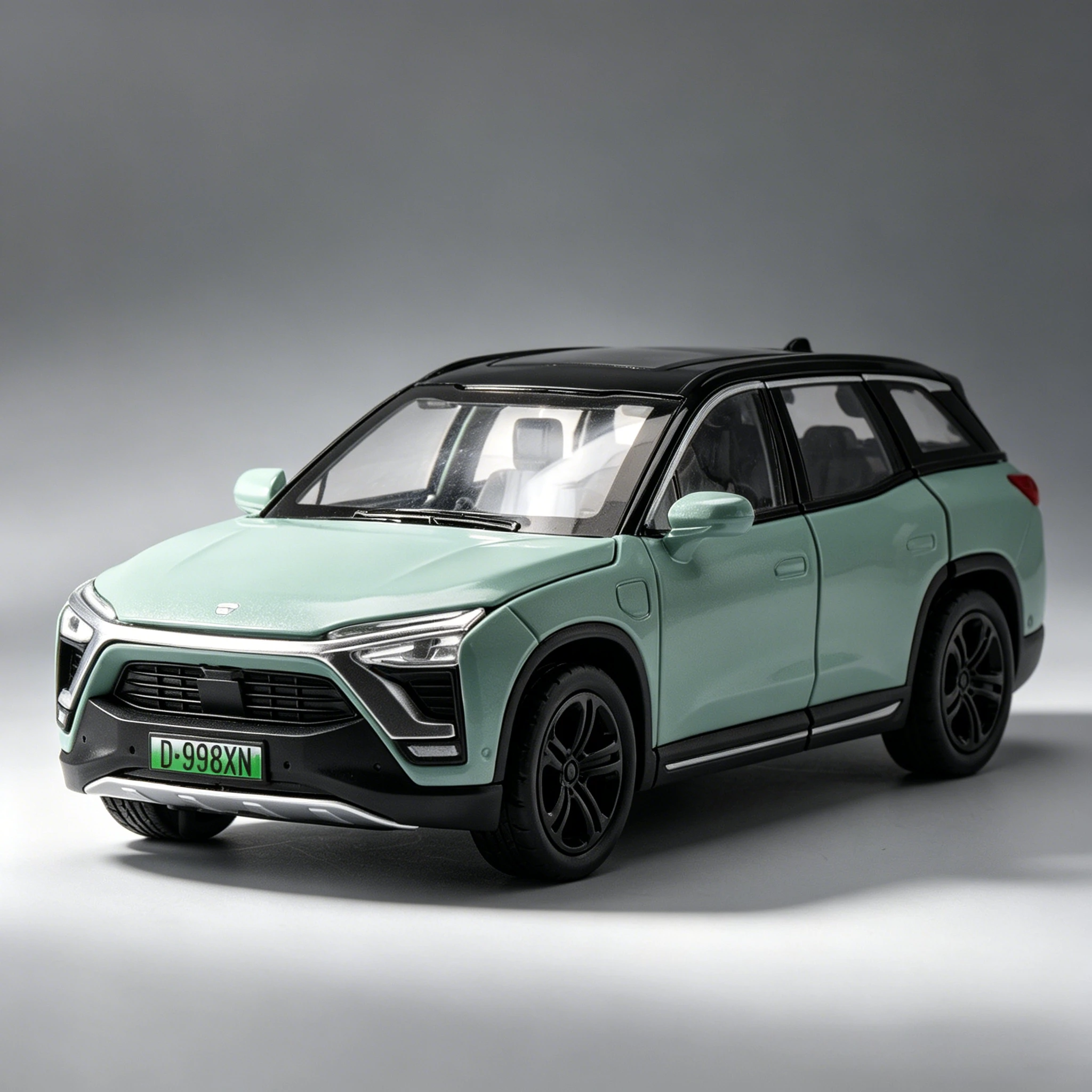 Масштабная модель электромобиля NIO ES8 SUV 1:32, литая под давлением, из металла, с имитацией звука и света, детская игрушка, подарок
Масштабная модель электромобиля NIO ES8 SUV 1:32, литая под давлением, из металла, с имитацией звука и света, детская игрушка, подарок