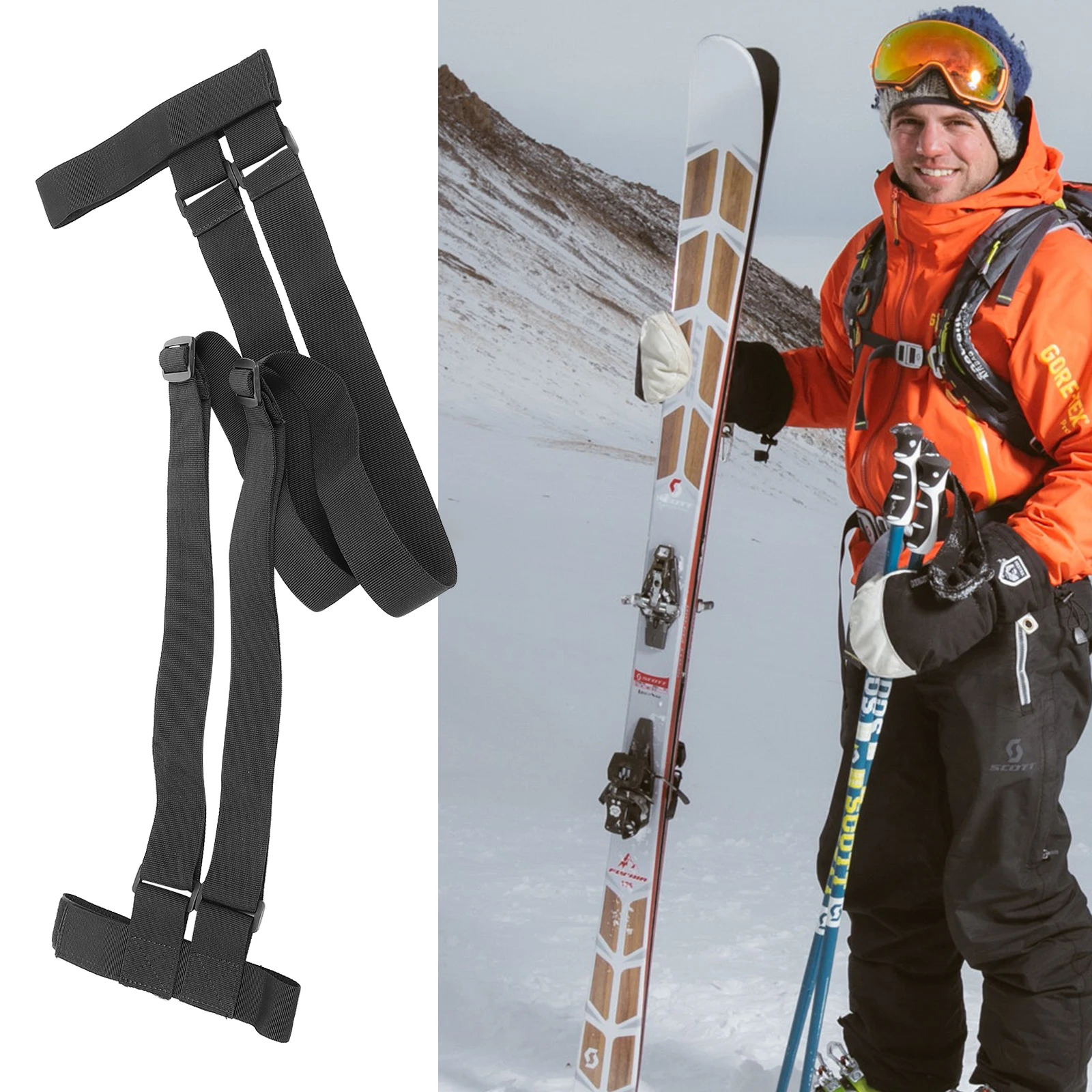 Durable Snowboard Harness Portable Carrying Adjustable Shoulder Strap For Skiing Accessories Skateboard Wide Long
Durable Snowboard Harness Portable Carrying Adjustable Shoulder Strap For Skiing Accessories Skateboard Wide Long