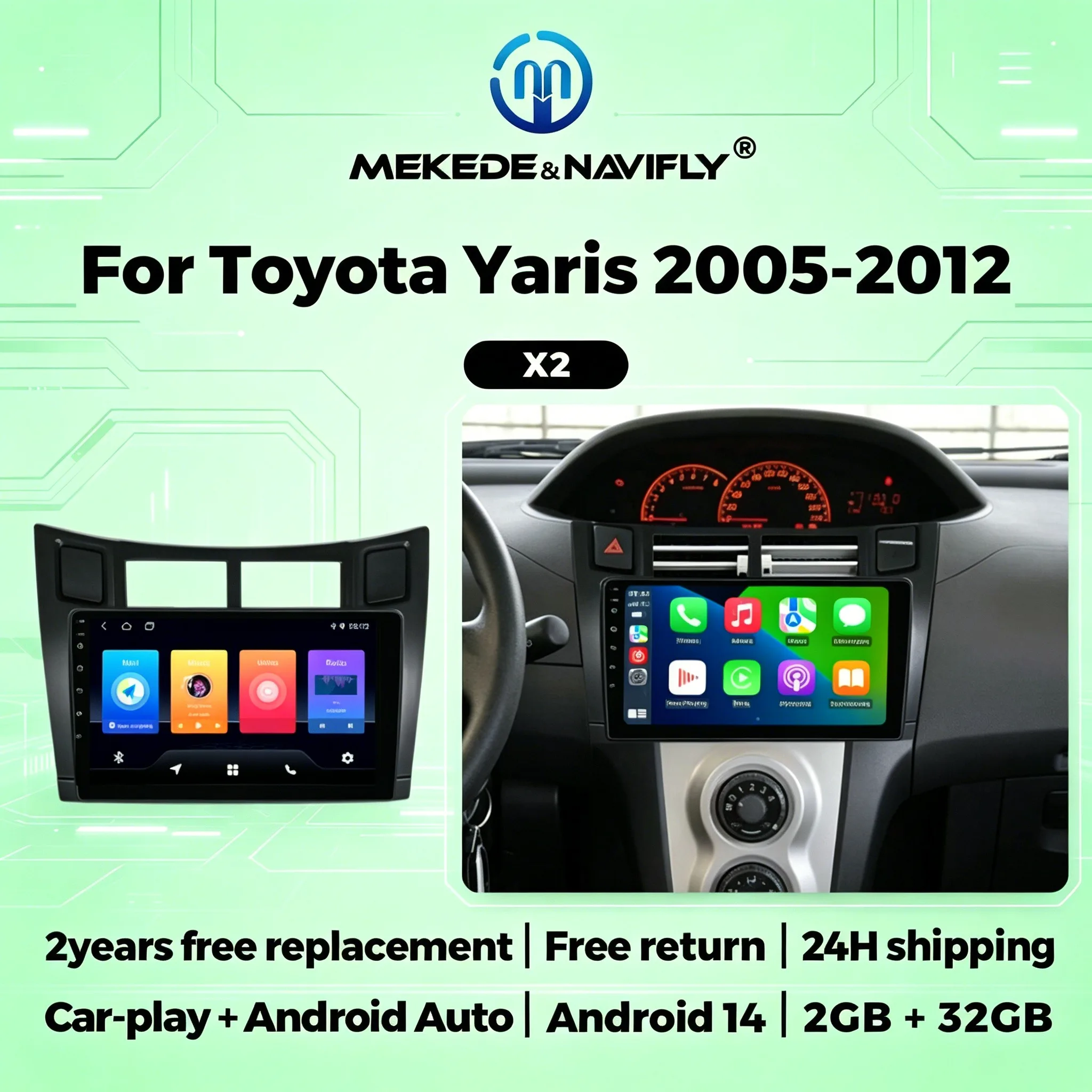 Car Play Android Auto Car Radio Stereo For Toyota Yaris 2005-2012 Wireless Carplay GPS Navigator Multimedia Player FM Autoradio
Car Play Android Auto Car Radio Stereo For Toyota Yaris 2005-2012 Wireless Carplay GPS Navigator Multimedia Player FM Autoradio