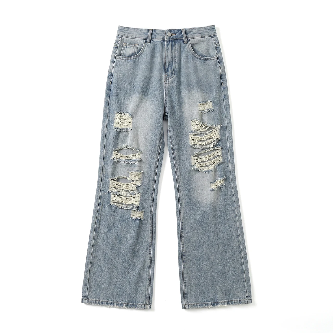 2026 Spring Summer Men Vintage Hole Jeans Pants Men Solid Color Cotton Wide Leg Denim Pants Men Elastic Waist Streetwear Trouser
2026 Spring Summer Men Vintage Hole Jeans Pants Men Solid Color Cotton Wide Leg Denim Pants Men Elastic Waist Streetwear Trouser