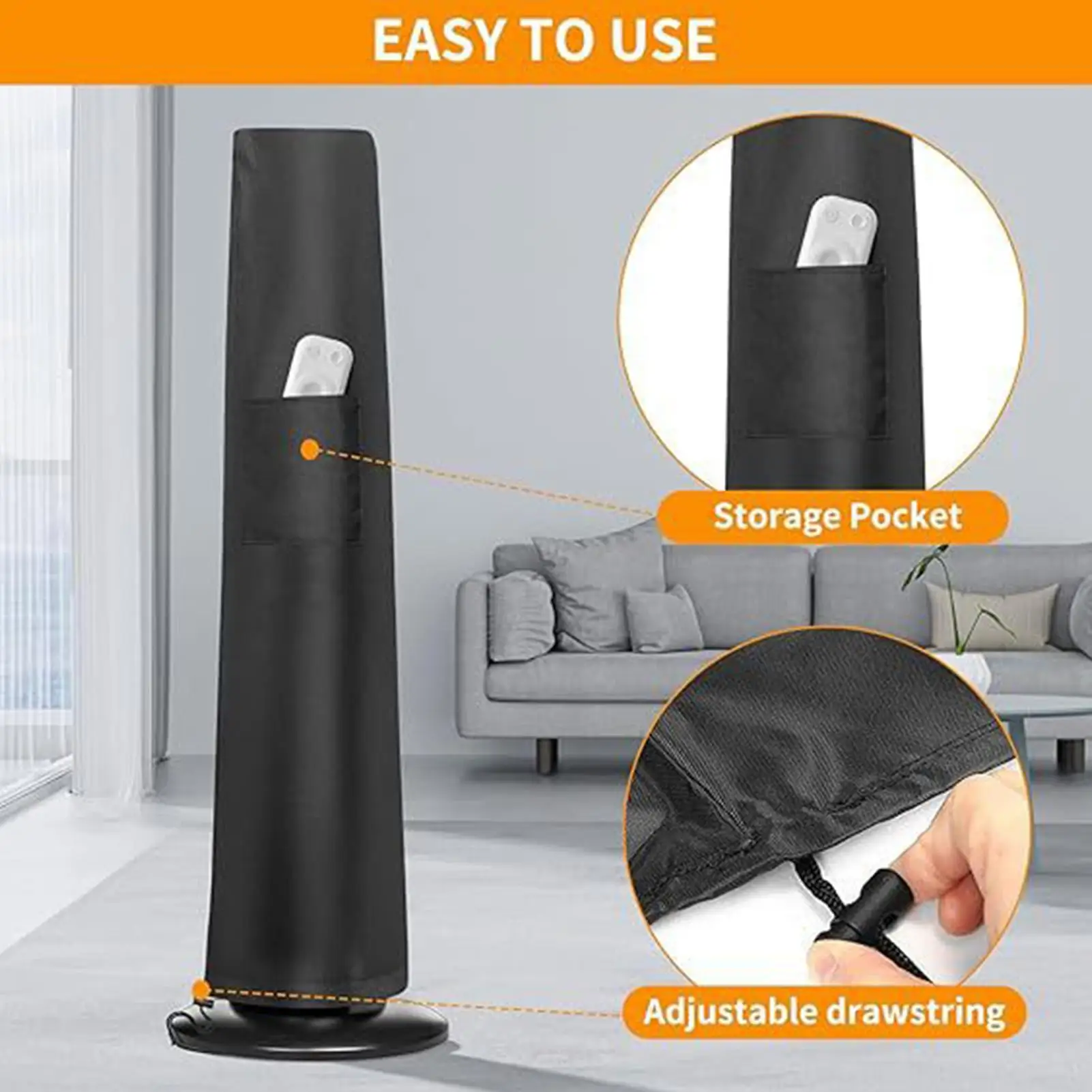 Fan Cover Heavy-Duty Dustproof UV-Resistant Protective Tower Fan Cover for Home Office Indoor Outdoor Classroom Living Room
Fan Cover Heavy-Duty Dustproof UV-Resistant Protective Tower Fan Cover for Home Office Indoor Outdoor Classroom Living Room