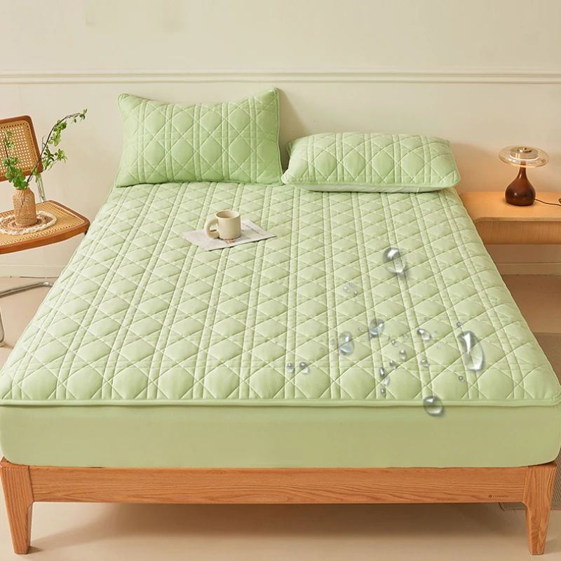 2025 New Solid Color Cotton Waterproof Bed Hat TPU Layer Green Mattress Cover Breathable Skin Friendly with Elastic Bedspread
2025 New Solid Color Cotton Waterproof Bed Hat TPU Layer Green Mattress Cover Breathable Skin Friendly with Elastic Bedspread
