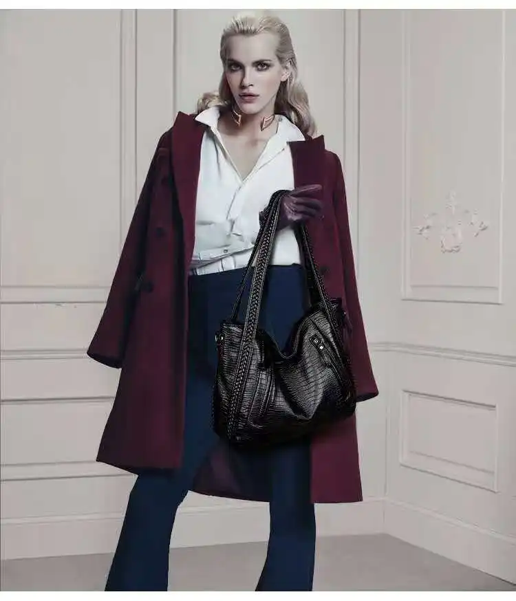 Осень/зима 2026, большая вместительная сумка через плечо с крокодиловым узором на одно плечо для женщин
Осень/зима 2026, большая вместительная сумка через плечо с крокодиловым узором на одно плечо для женщин