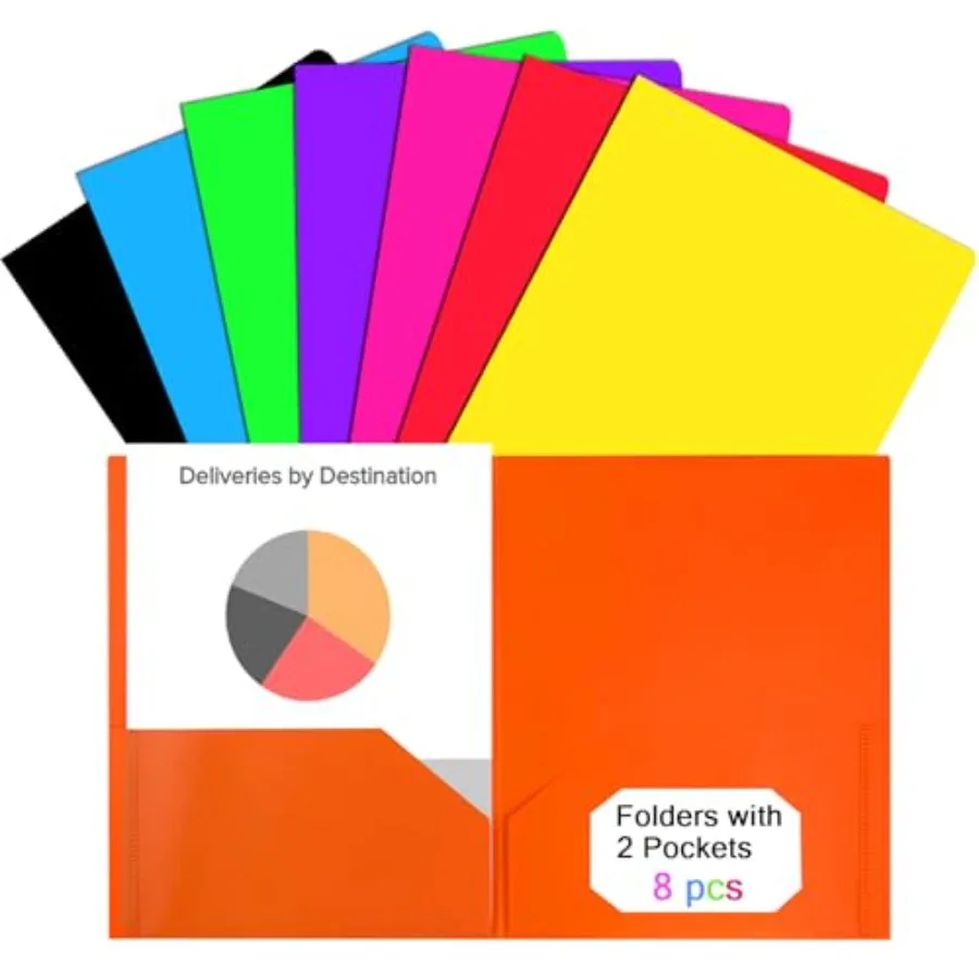8pcs 2 Pockets Plastic Folders, Heavy Duty Plastic Folders with 2 Pockets for School, Home, and Work Letter Size School Supplie
8pcs 2 Pockets Plastic Folders, Heavy Duty Plastic Folders with 2 Pockets for School, Home, and Work Letter Size School Supplie