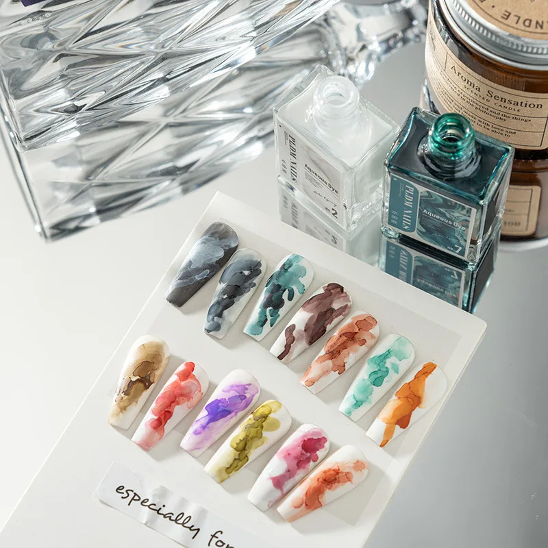 Gradient Transparent Blossom Quick-drying Nail Watercolor Liquid Marble Art Ink Smoke Bubble Blooming Gel Polish for Nail Salons
Gradient Transparent Blossom Quick-drying Nail Watercolor Liquid Marble Art Ink Smoke Bubble Blooming Gel Polish for Nail Salons