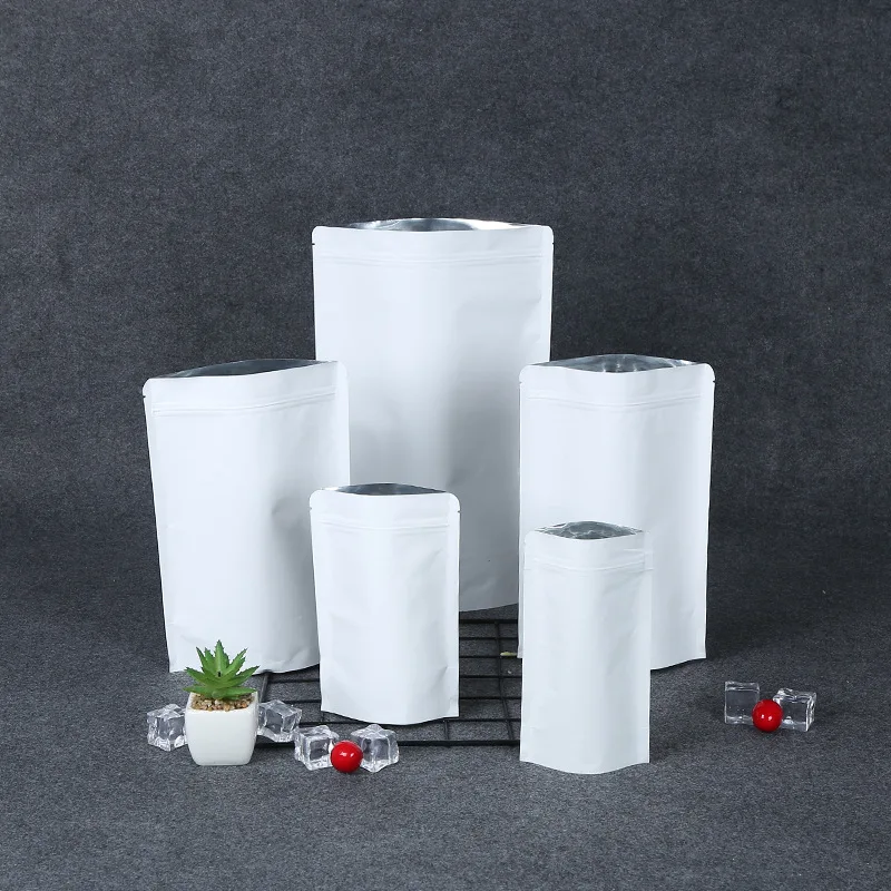 50PCS White Paper Ziplock Foil 28Wire Stand-up Bag DIY Matcha Cocoa Coffee Powder Snack Spice Food Heat Sealing Storage Pouches
50PCS White Paper Ziplock Foil 28Wire Stand-up Bag DIY Matcha Cocoa Coffee Powder Snack Spice Food Heat Sealing Storage Pouches