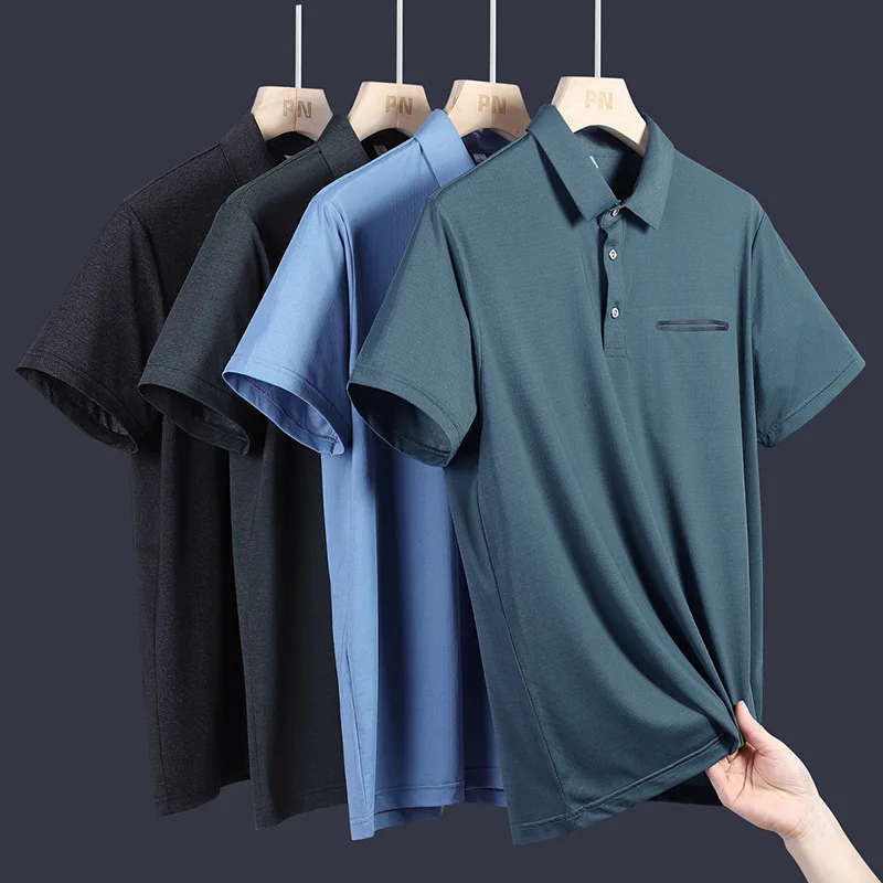 New 2025 Men's Ice Silk Short Sleeve Shirt Fashionable Casual Turn-down Collar Summer Stylish Business Casual Top
New 2025 Men's Ice Silk Short Sleeve Shirt Fashionable Casual Turn-down Collar Summer Stylish Business Casual Top