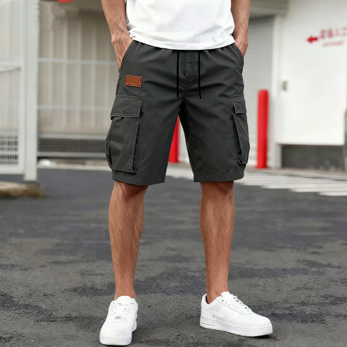 2026 Summer New Men's Casual Fashion Work Shorts with Elastic Waist, Loose Cotton, Casual Outdoor Work, Multi Pocket Design
2026 Summer New Men's Casual Fashion Work Shorts with Elastic Waist, Loose Cotton, Casual Outdoor Work, Multi Pocket Design