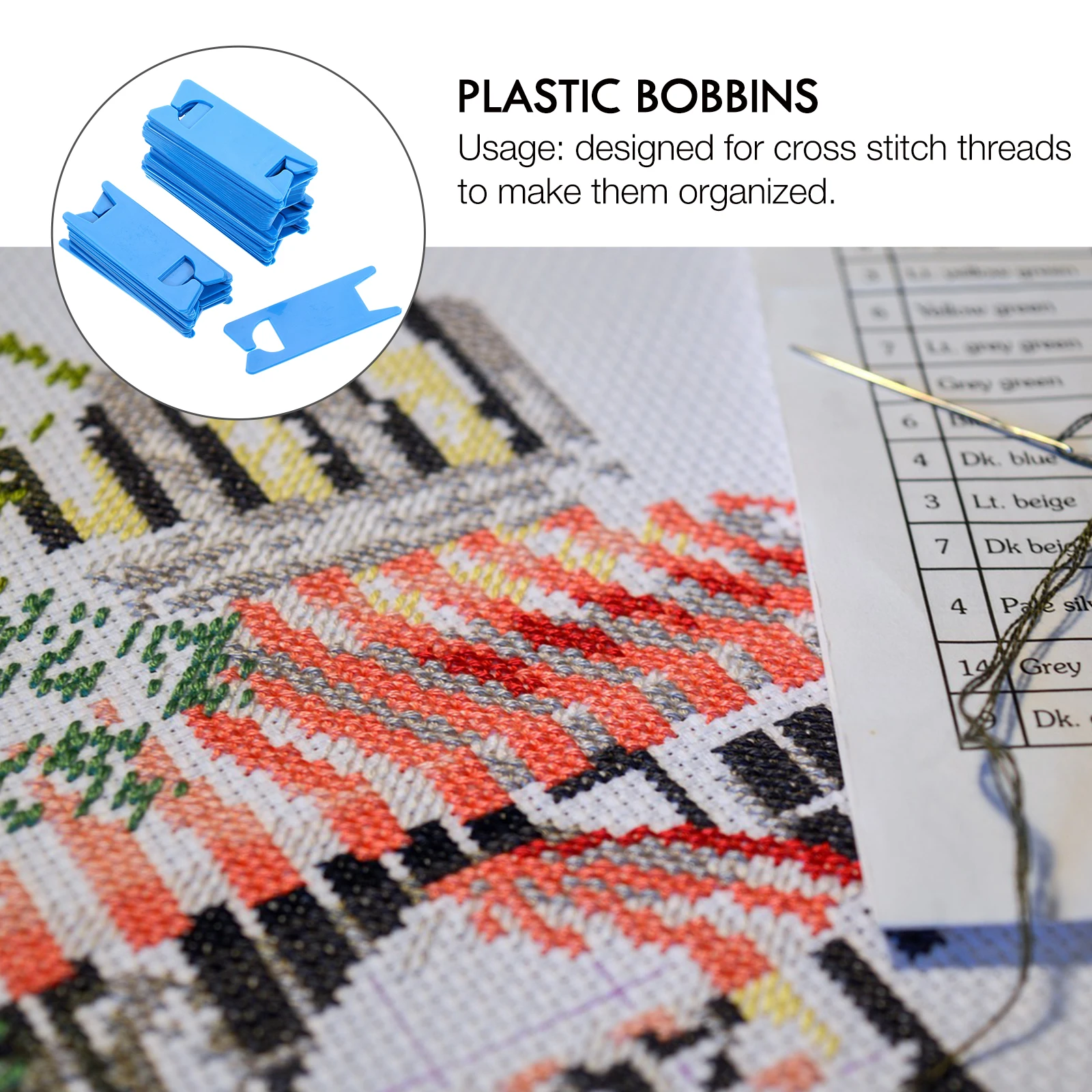 100pcs Bobbins Thread ganizer Thread ganizer Tool Lightweight Durable Plastic Material Cross Stitch Sewing Accessories
100pcs Bobbins Thread ganizer Thread ganizer Tool Lightweight Durable Plastic Material Cross Stitch Sewing Accessories