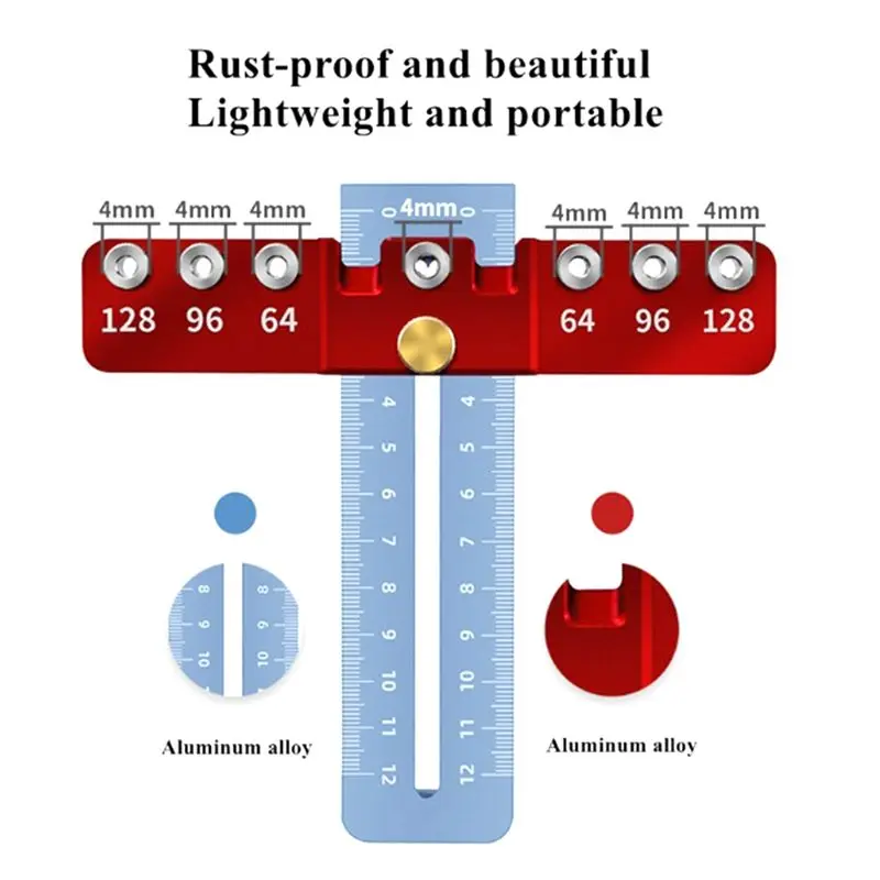RANA Drill Guide Punch Locator Template Ruler Adjustable Woodwork Drilling Locator for Cabinet Handle&Pull Hole Punch Tool
RANA Drill Guide Punch Locator Template Ruler Adjustable Woodwork Drilling Locator for Cabinet Handle&Pull Hole Punch Tool