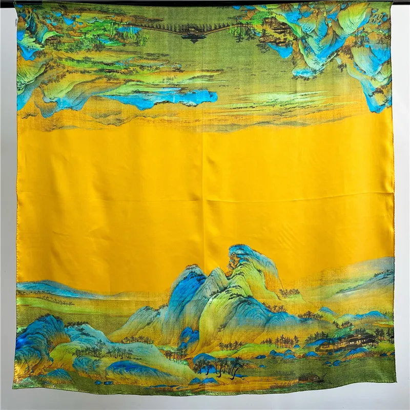 Yellow Mulberry Silk Scarf 110CM Luxury Designers Hand Rolled Bandanas Square Shawls 110 Hair Neck Belt Accessories Gift
Yellow Mulberry Silk Scarf 110CM Luxury Designers Hand Rolled Bandanas Square Shawls 110 Hair Neck Belt Accessories Gift