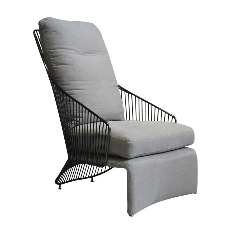 Nordic single chair Lazy Internet celebrity Stainless steel back chair Light luxury single reception area Leisure
Nordic single chair Lazy Internet celebrity Stainless steel back chair Light luxury single reception area Leisure